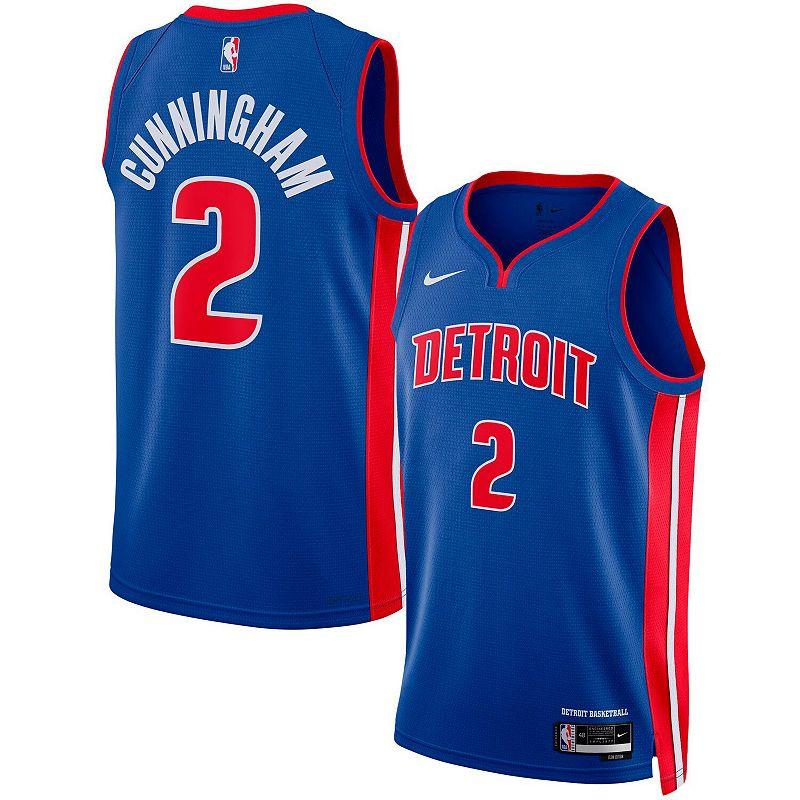 Detroit Pistons Icon Edition Nike Mens Dri-FIT NBA Swingman Jersey | DN2004-401 Product Image