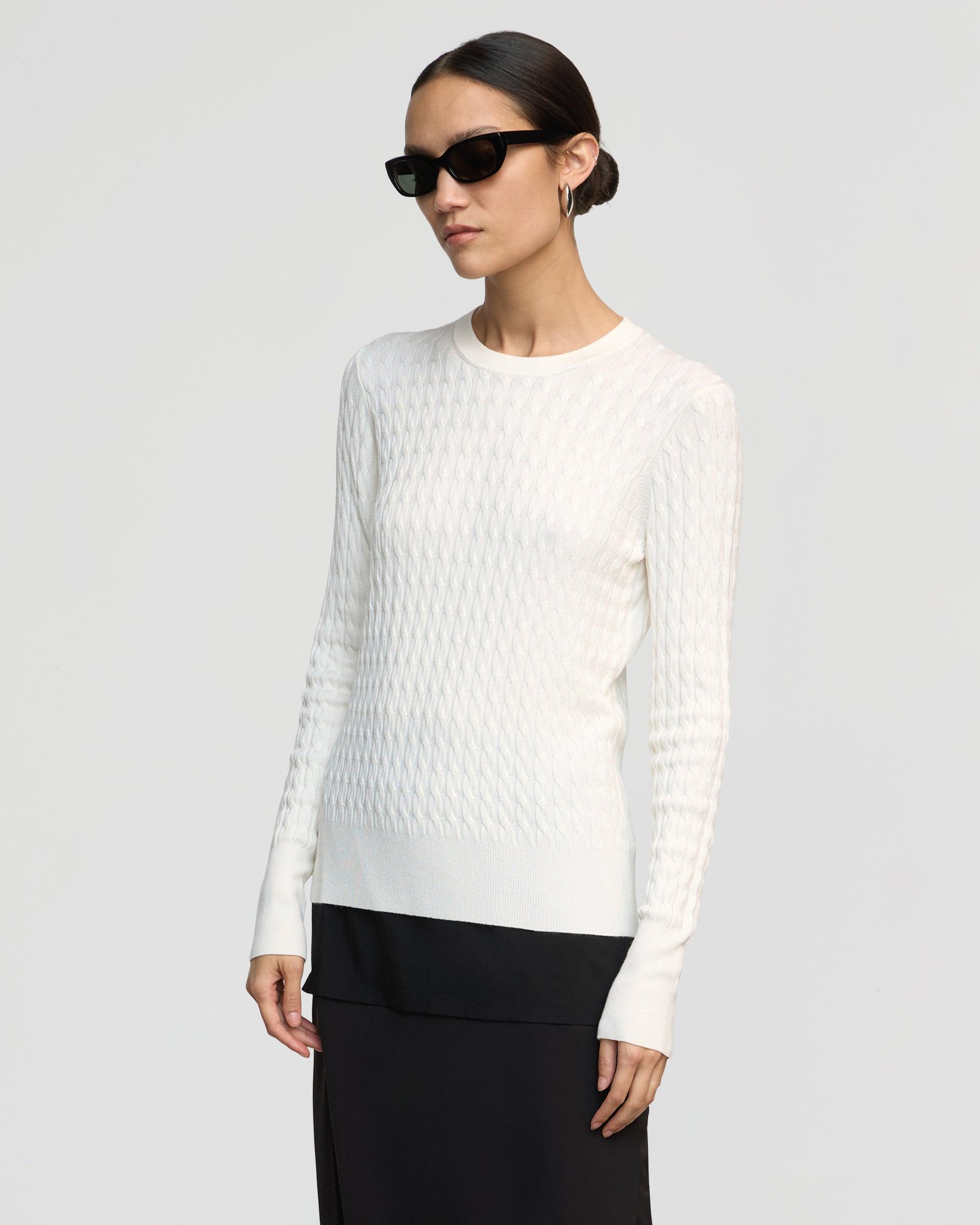 Rania Lightweight Cable Sweater Product Image