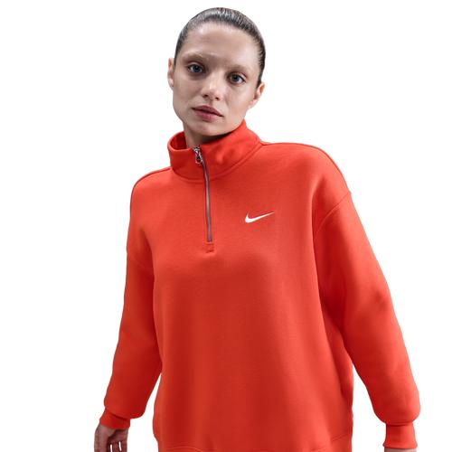 Womens Nike Sportswear Phoenix Fleece Oversized 1/4-Zip Long Sweatshirt | HJ0931-633 Product Image