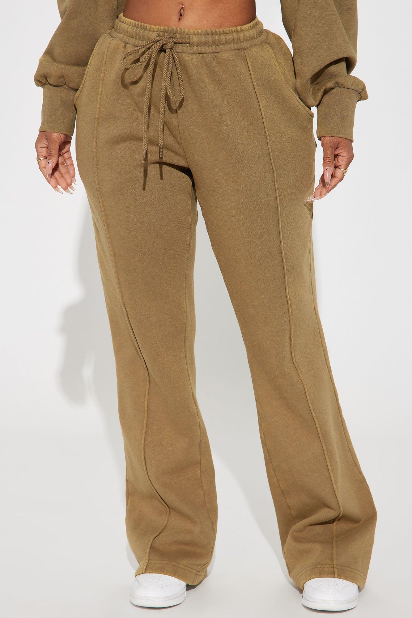 Chill Out Lounge Flare Pant - Olive Product Image