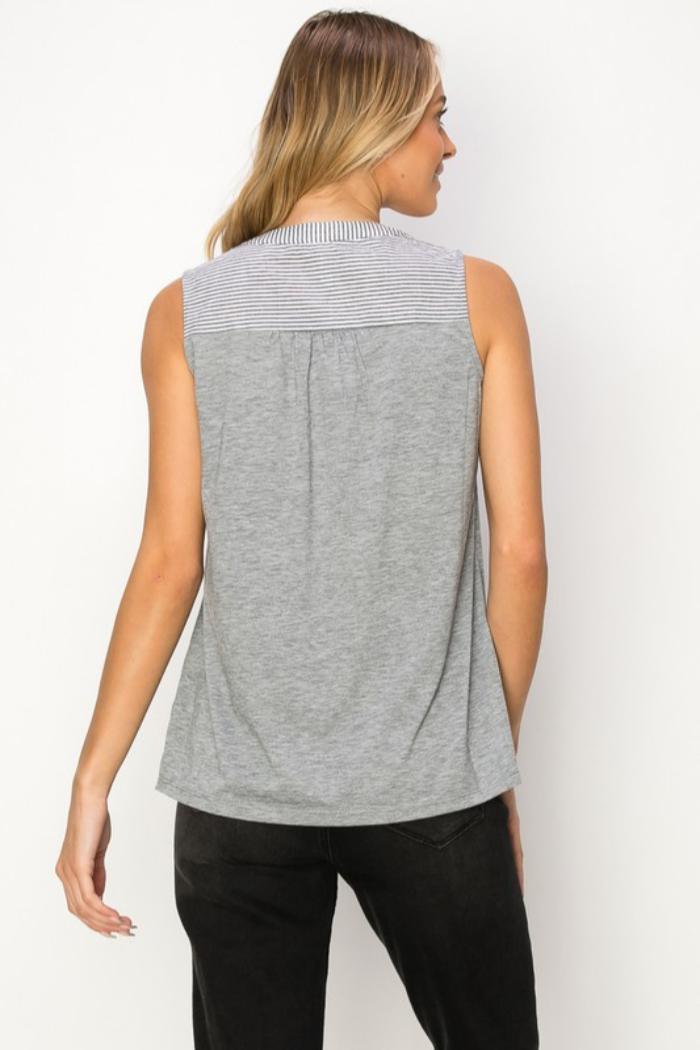 Manderin Collar Top Product Image