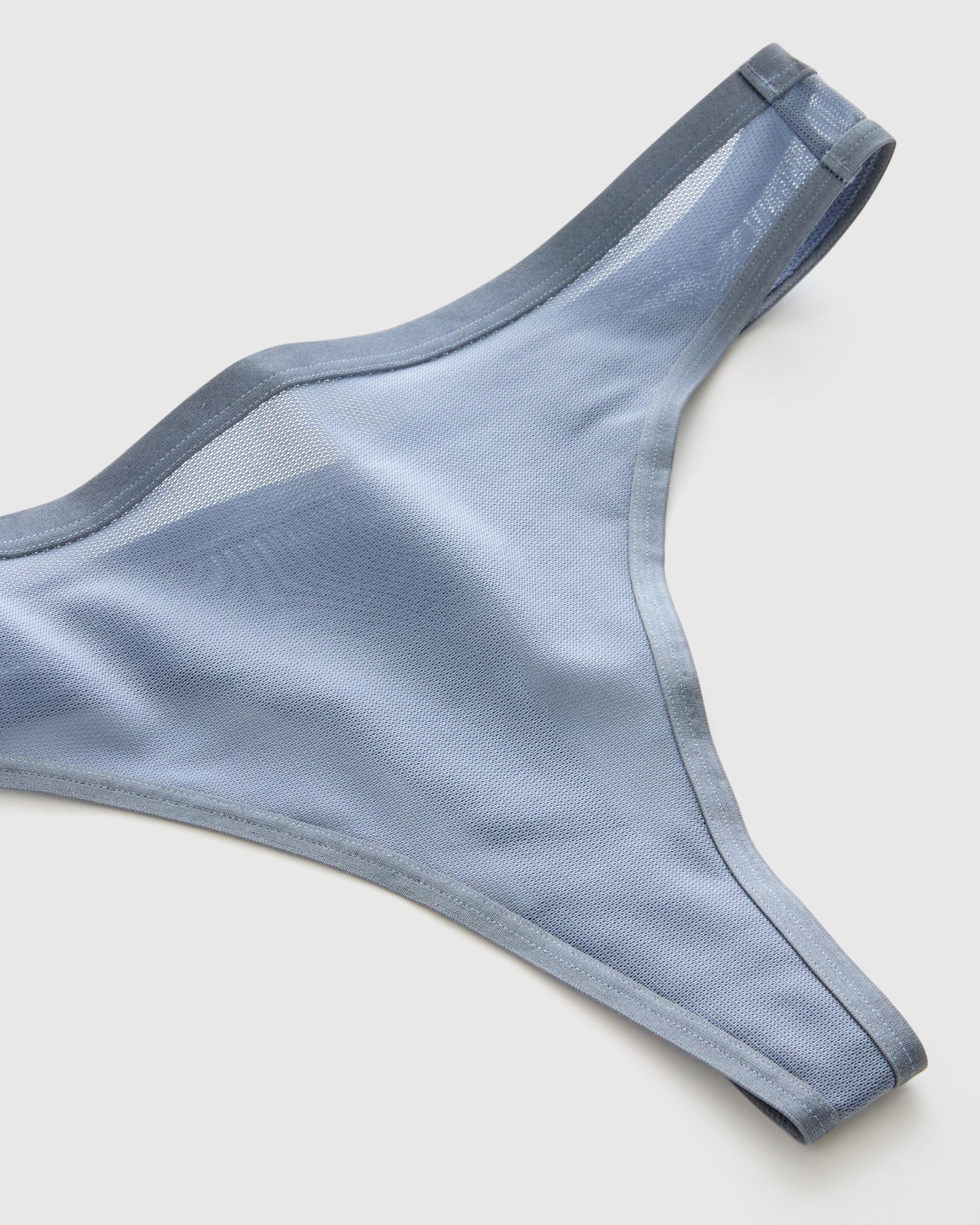 Quince | Women's Belgian Mesh Sheer Thong Size XL, Nylon Product Image