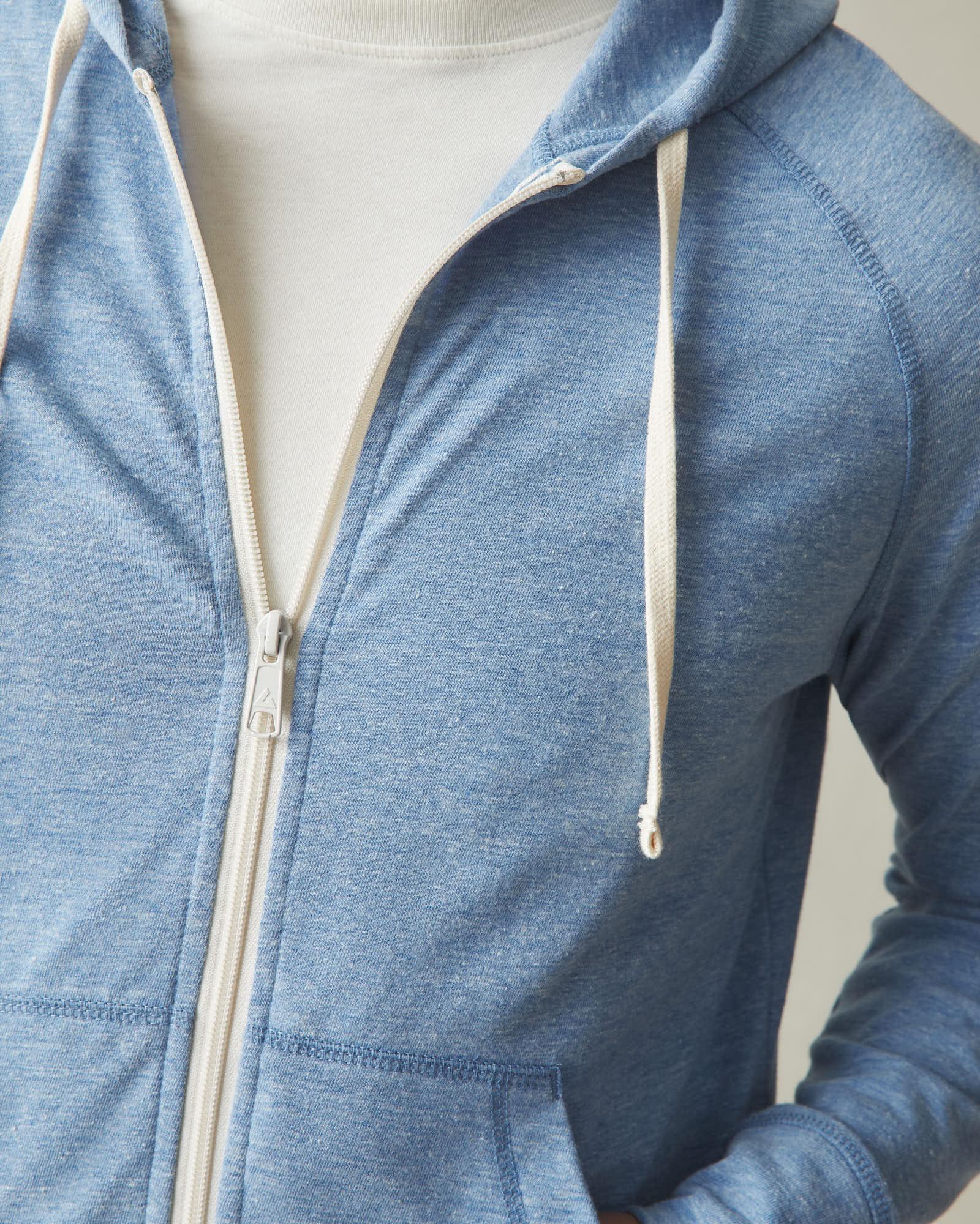 Men's Lightweight Full Zip - Blue Jay Heather Product Image