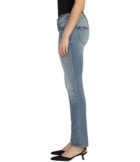 Silver Jeans Co. Suki Mid Rise Straight Light Wash Jeans Product Image