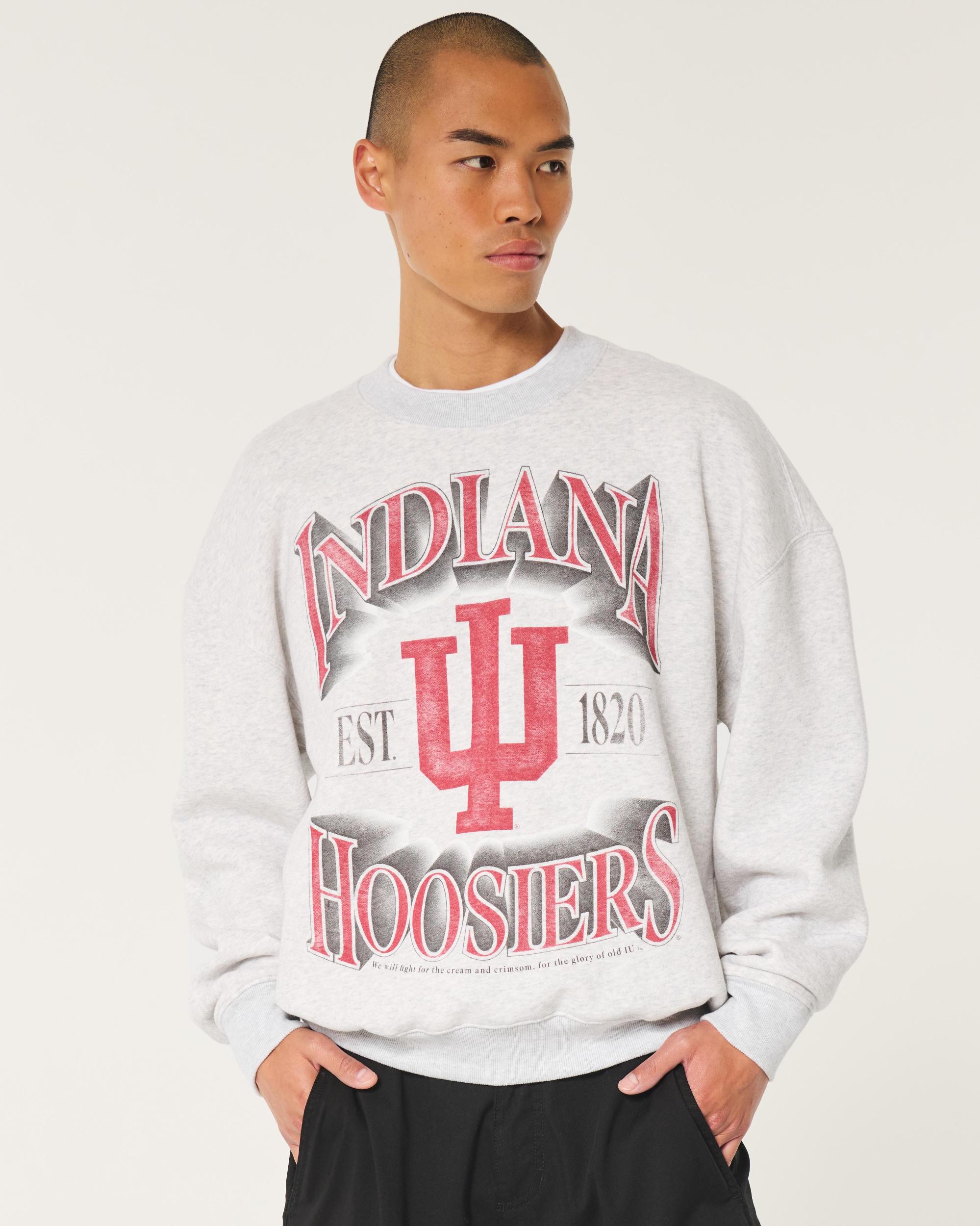 Boxy University of Oklahoma Sooners Graphic Crew Sweatshirt Product Image