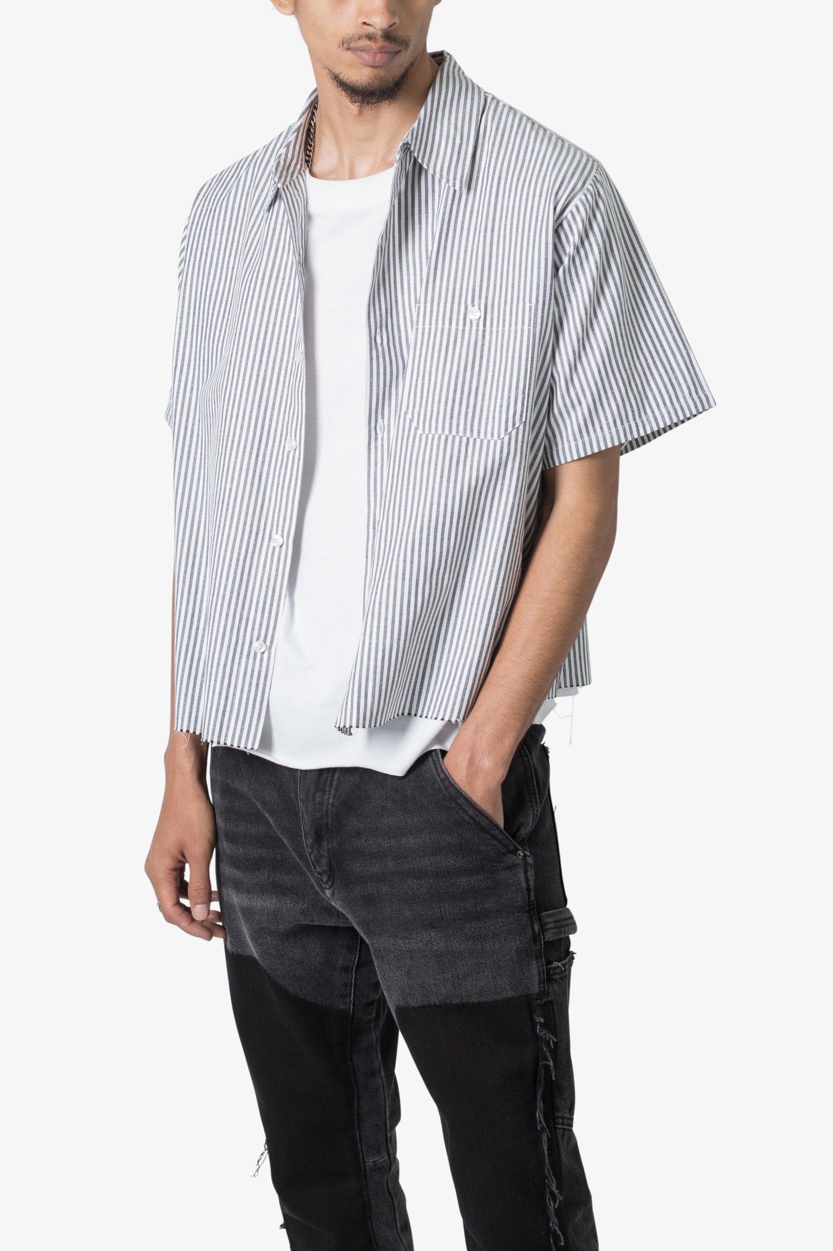 Striped S/S Shirt - Grey/White Product Image