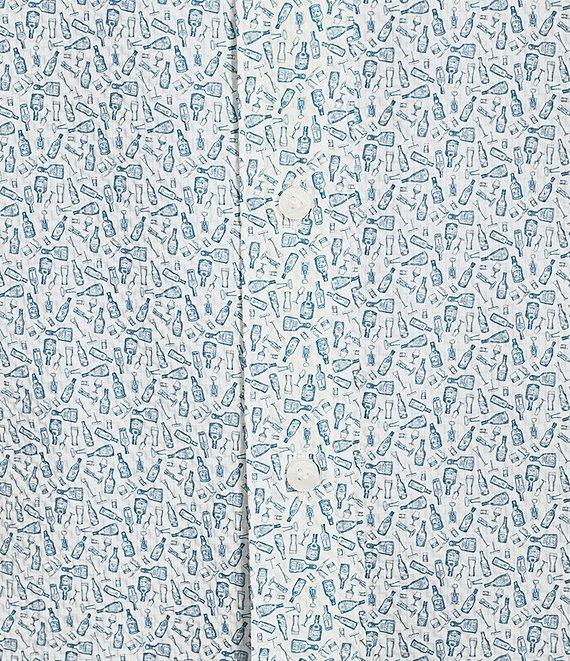 Cremieux Blue Label Big & Tall Performance Stretch Drink Print Short Sleeve Woven Shirt Product Image