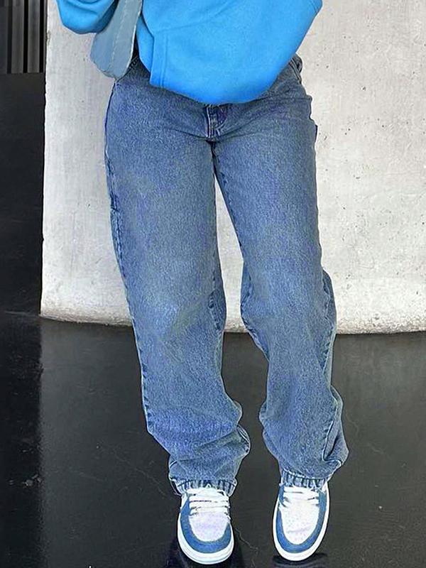 Casual Streetwear Boyfriend Jeans Product Image