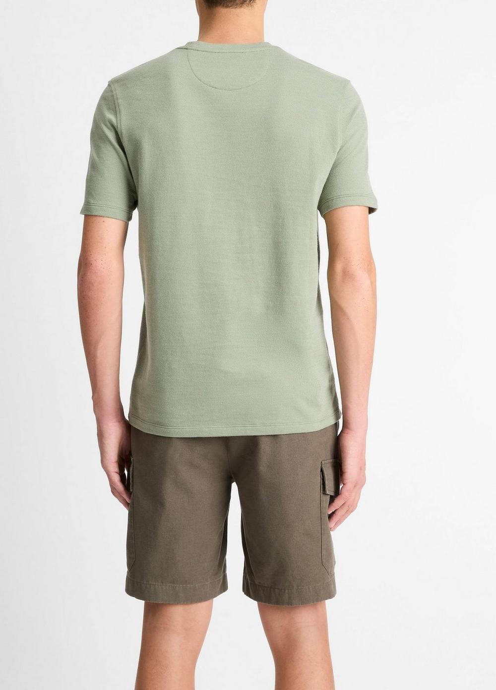 Birdseye Jacquard Pima Cotton T-Shirt Product Image