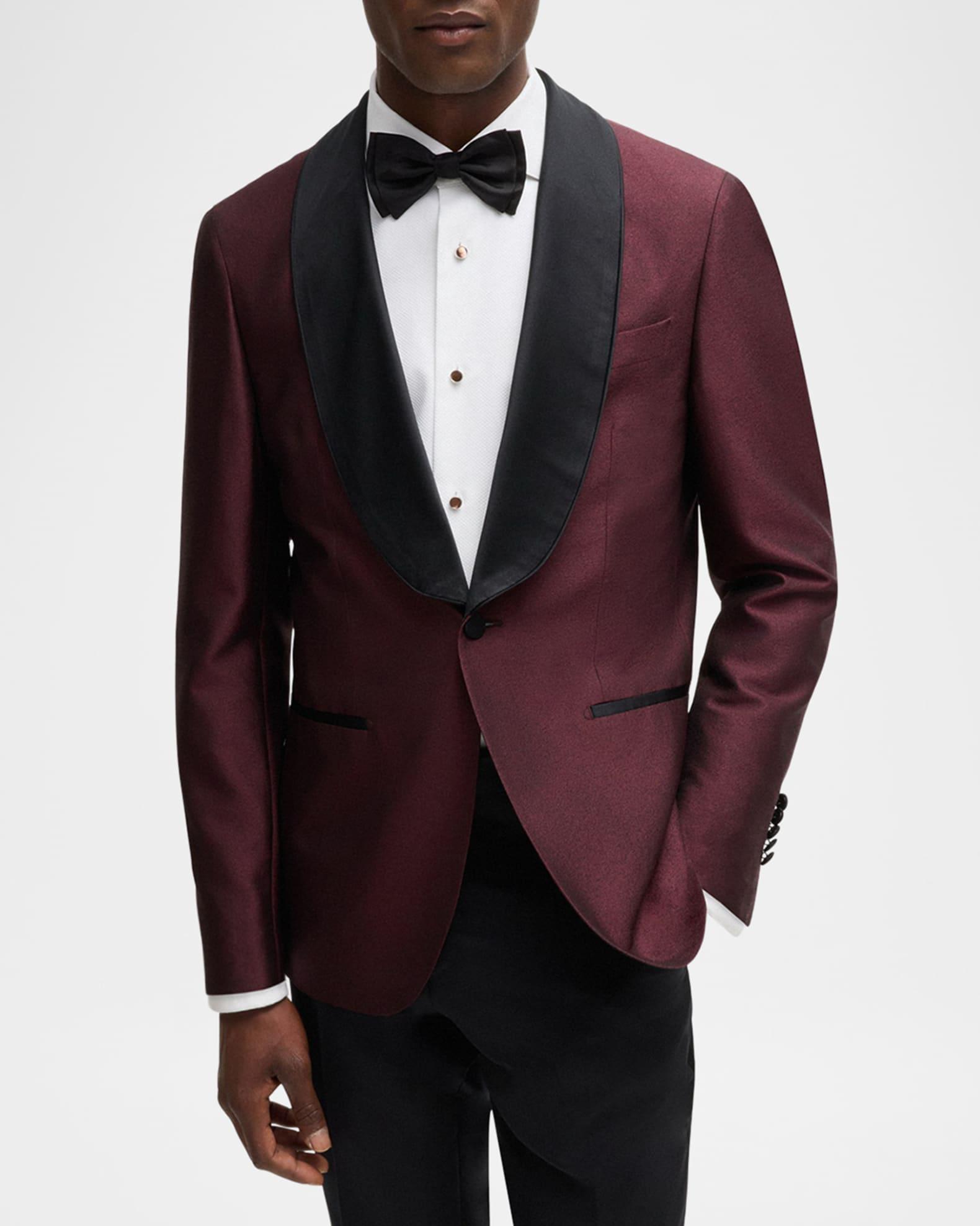 Men's Heston Silk Shawl Lapel Tuxedo Jacket Product Image