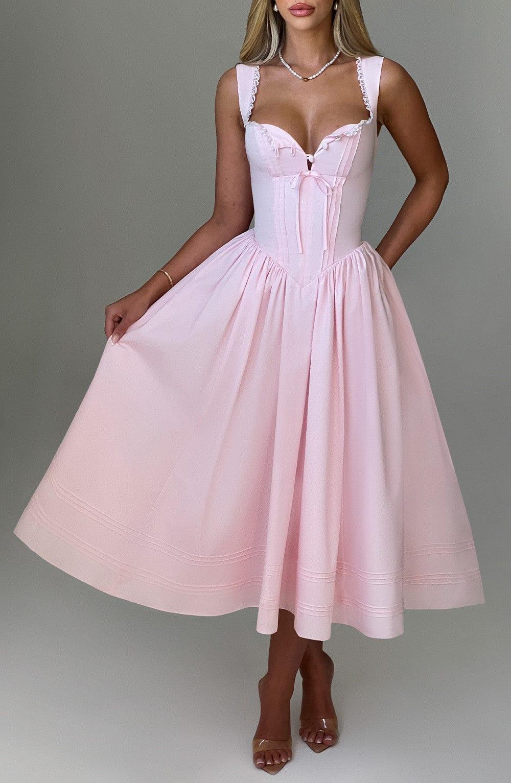 Marlena Midi Dress - Blush Product Image