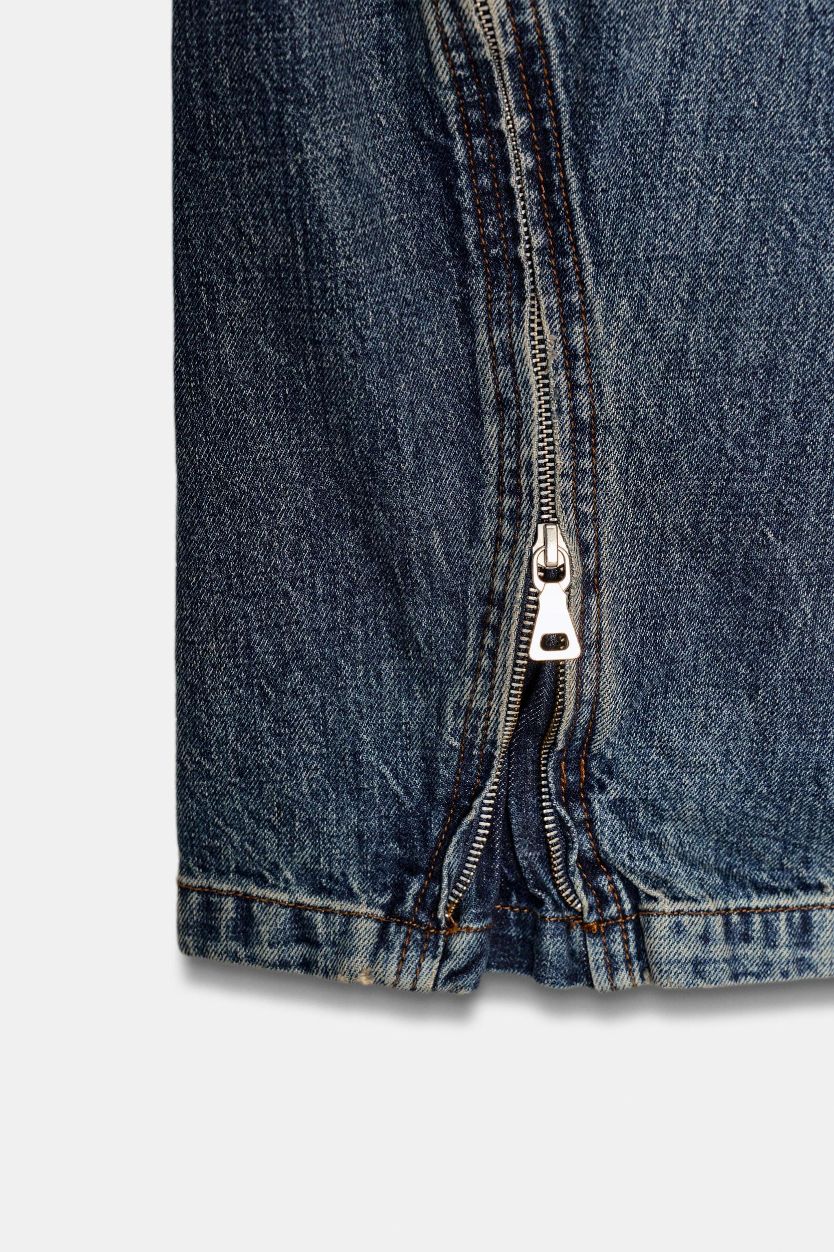 ZW COLLECTION MID-RISE BALLOON JEANS WITH ZIPPERS LIMITED EDITION Product Image