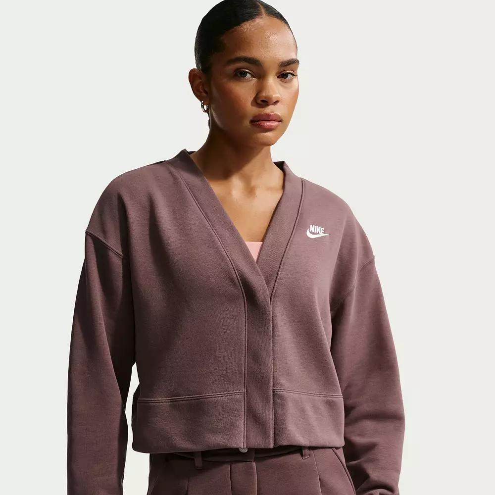 Women's Nike Club Fleece Loose Cardigan,  Product Image