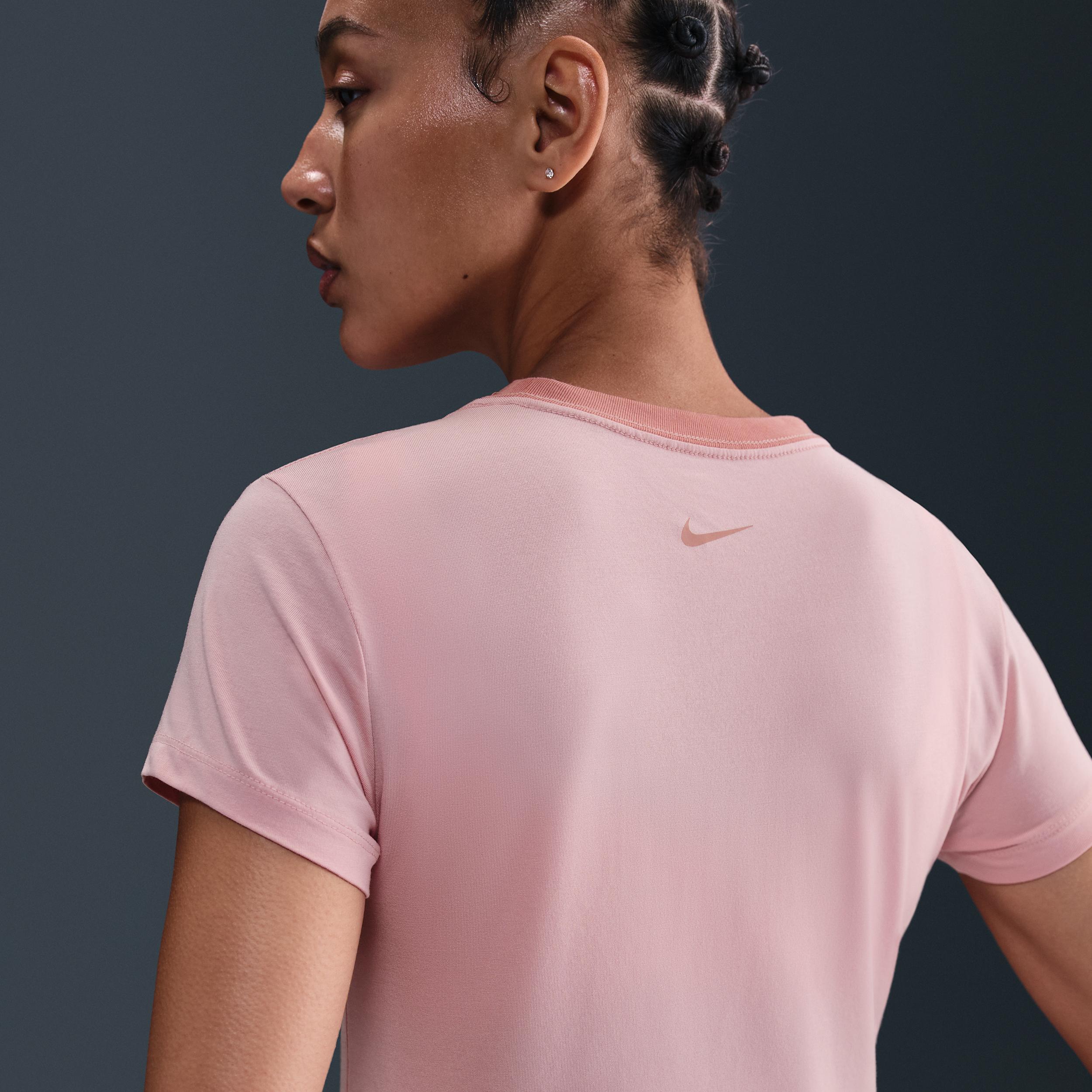 Womens Nike Sportswear Chill Knit Slim Cropped Graphic T-Shirt | IH7802-607 Product Image