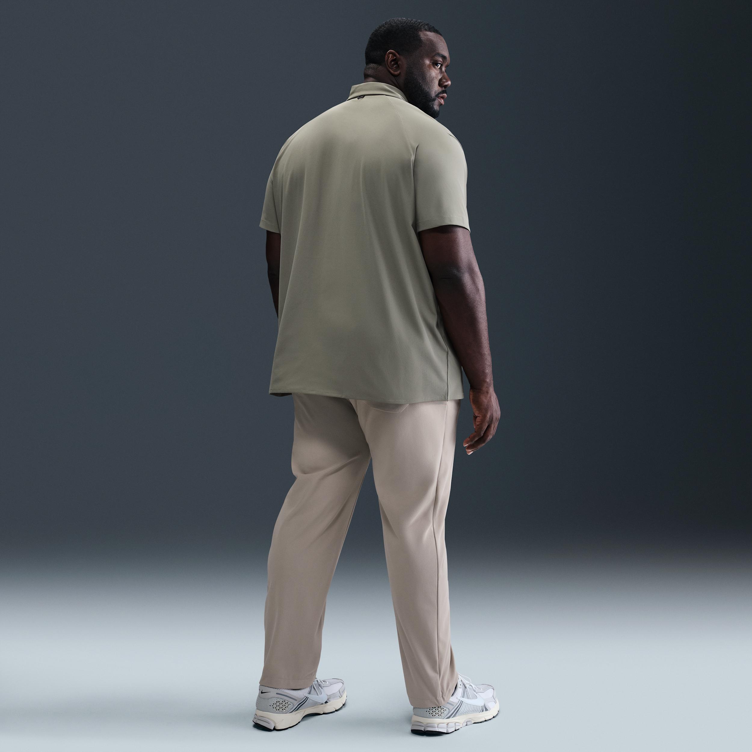 Nike Mens 24.7 PerfectStretch Dri-FIT Short-Sleeve Snap-Down Top | HQ6958-320 Product Image