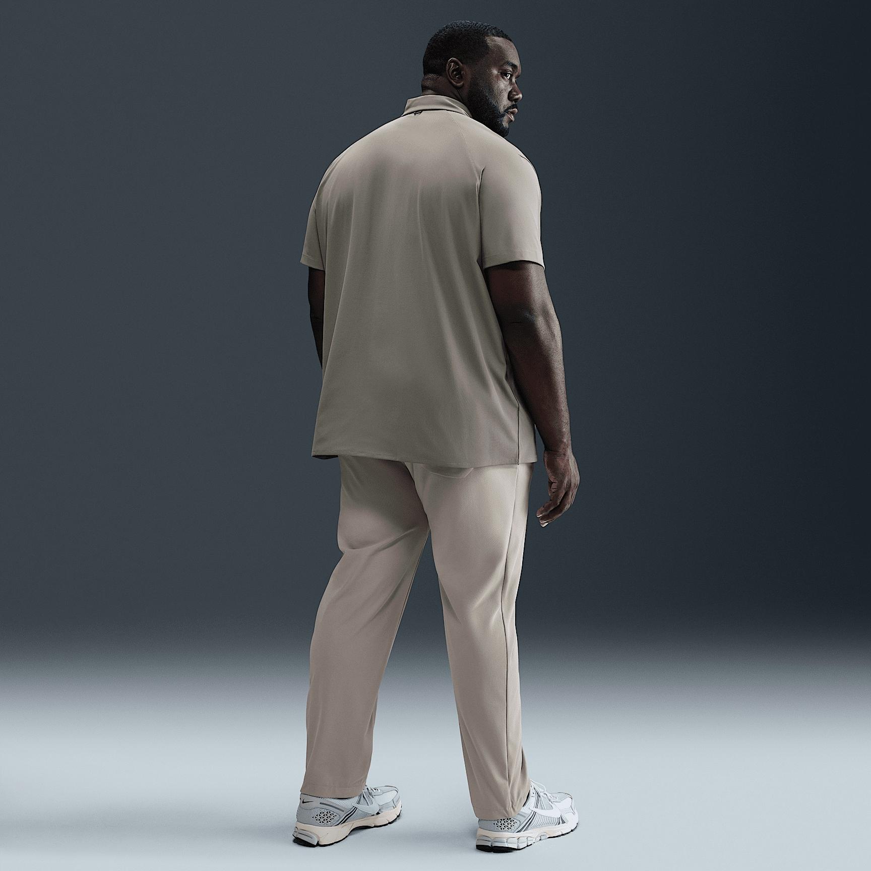 Nike Mens 24.7 PerfectStretch Dri-FIT Short-Sleeve Snap-Down Top | HQ6958-320 Product Image