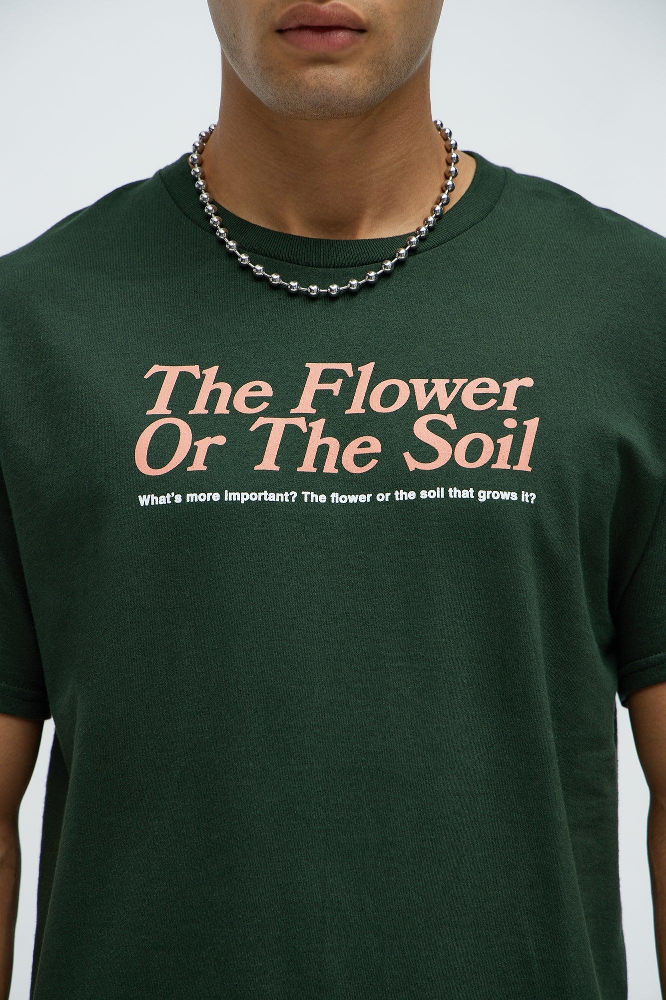 The Flower Or The Soil Short Sleeve Tee - Hunter Green Product Image