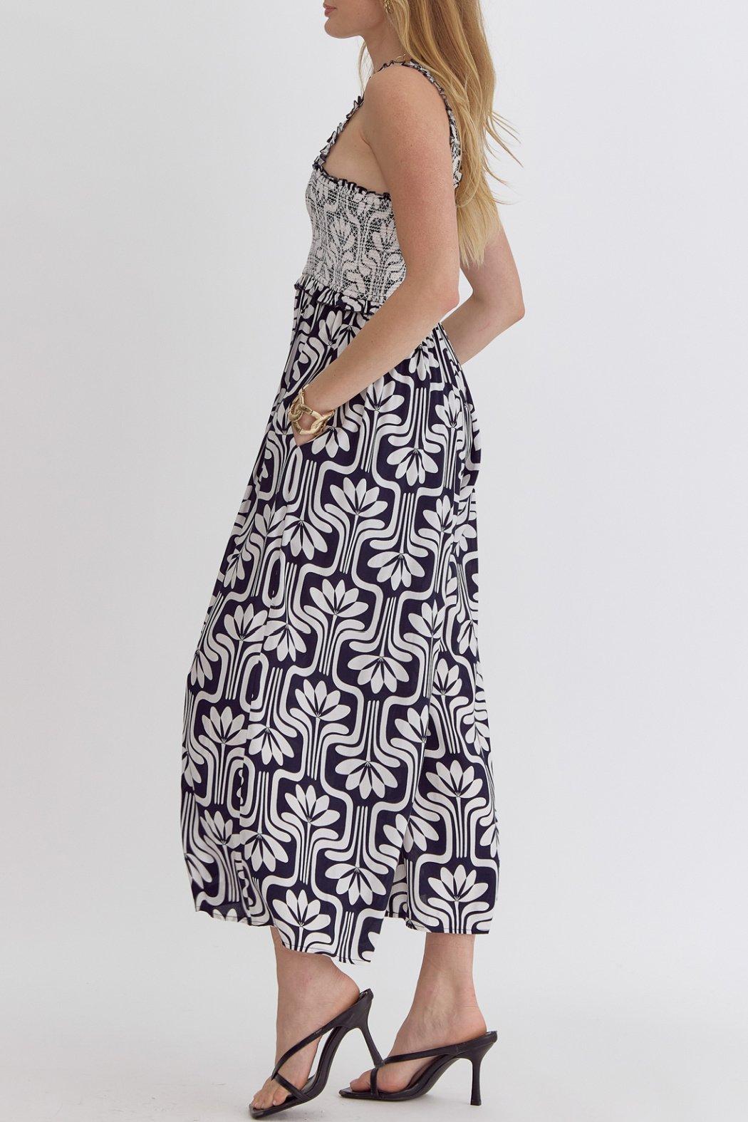 Wideleg Smocked Jumpsuit Product Image