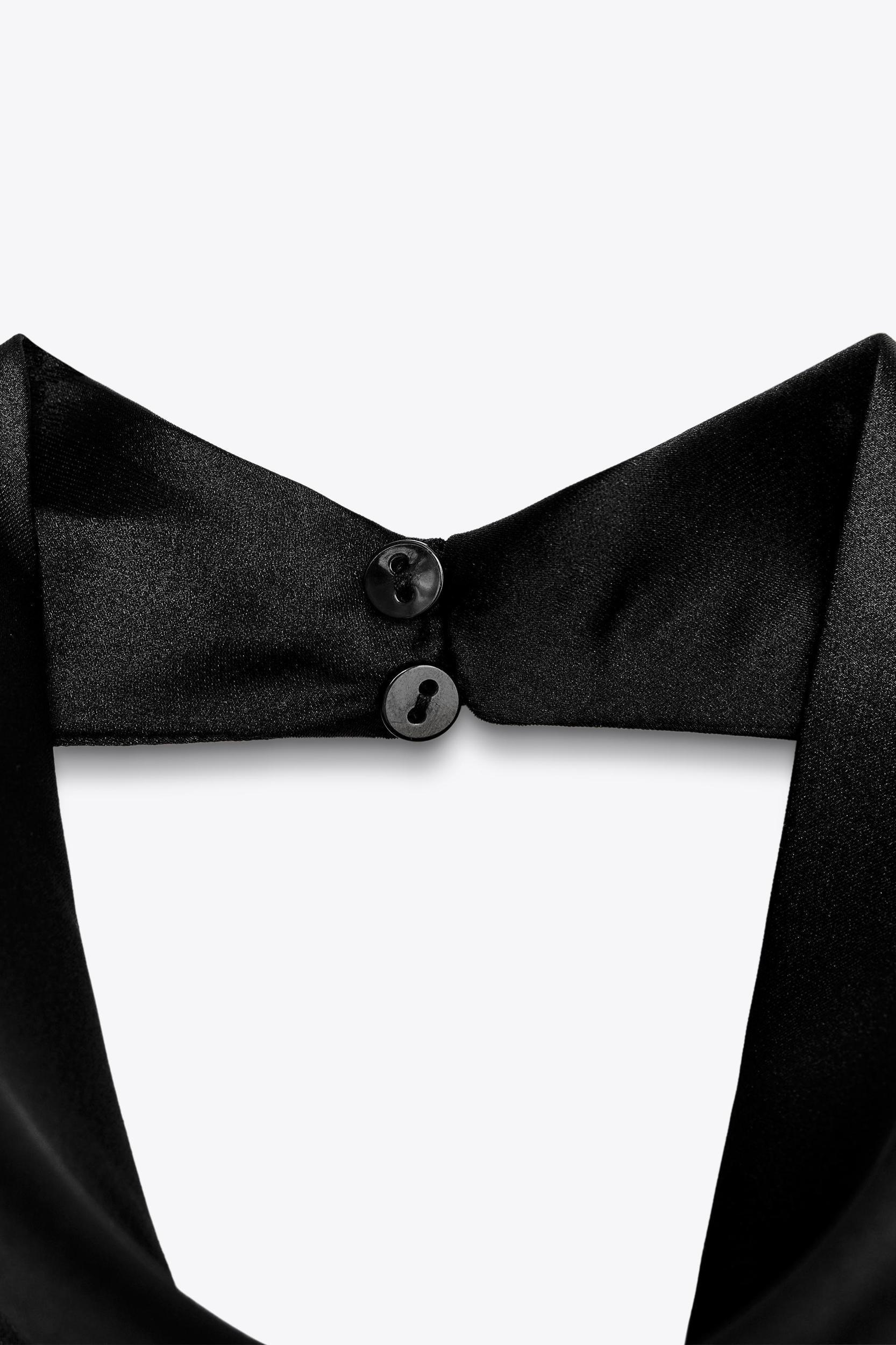 SATIN EFFECT HALTER TOP Product Image