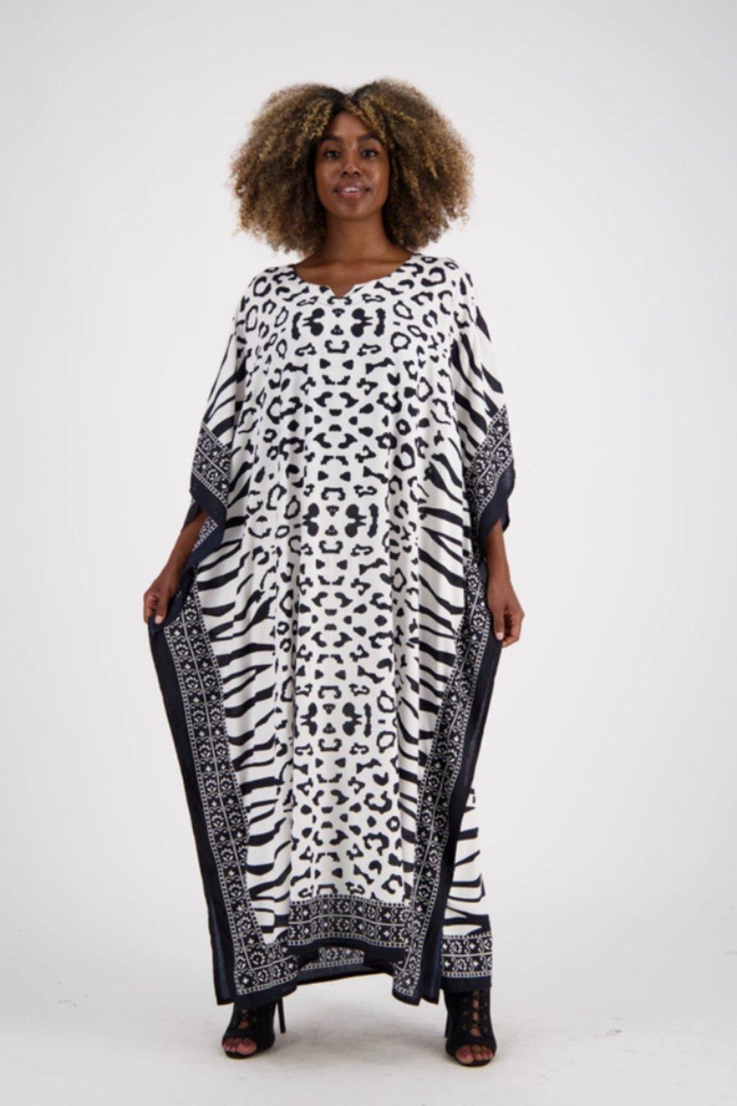 Zebra Print Kaftan On The Wild Side Product Image