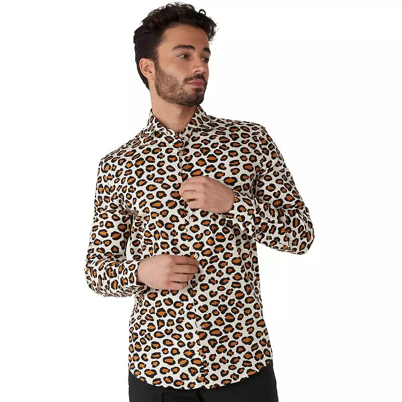 Men's OppoSuits Patterned Button-Down Shirt,  Product Image