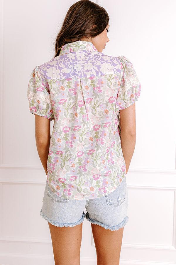 Sunday Brunch Floral Button Up Product Image