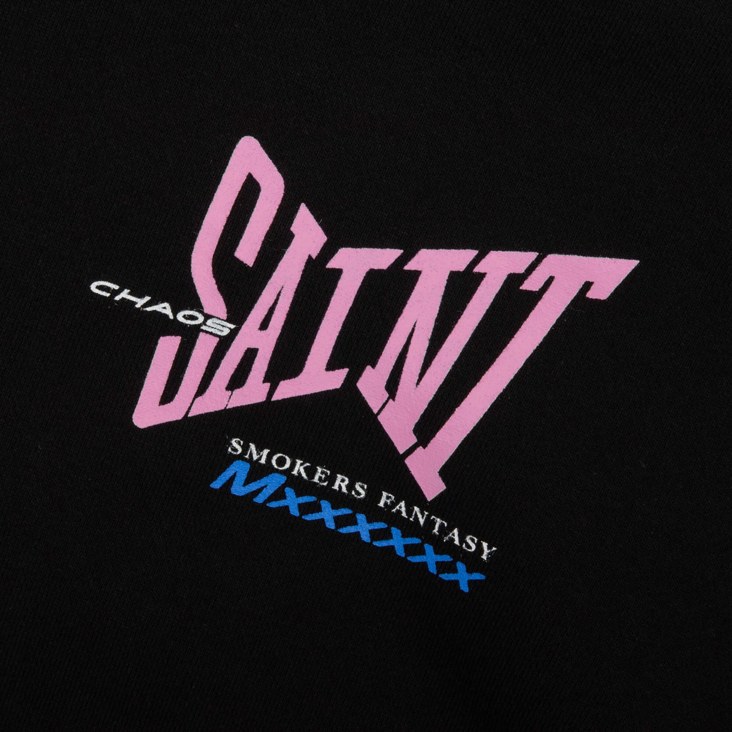 Ribbon Saint Hoodie - Black Male Product Image