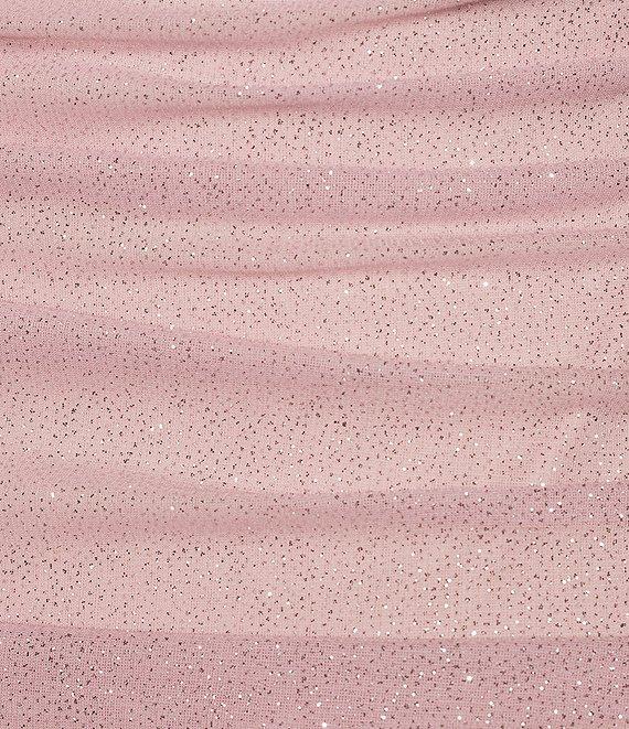 Jump One Shoulder Glitter Ruched Dress Product Image