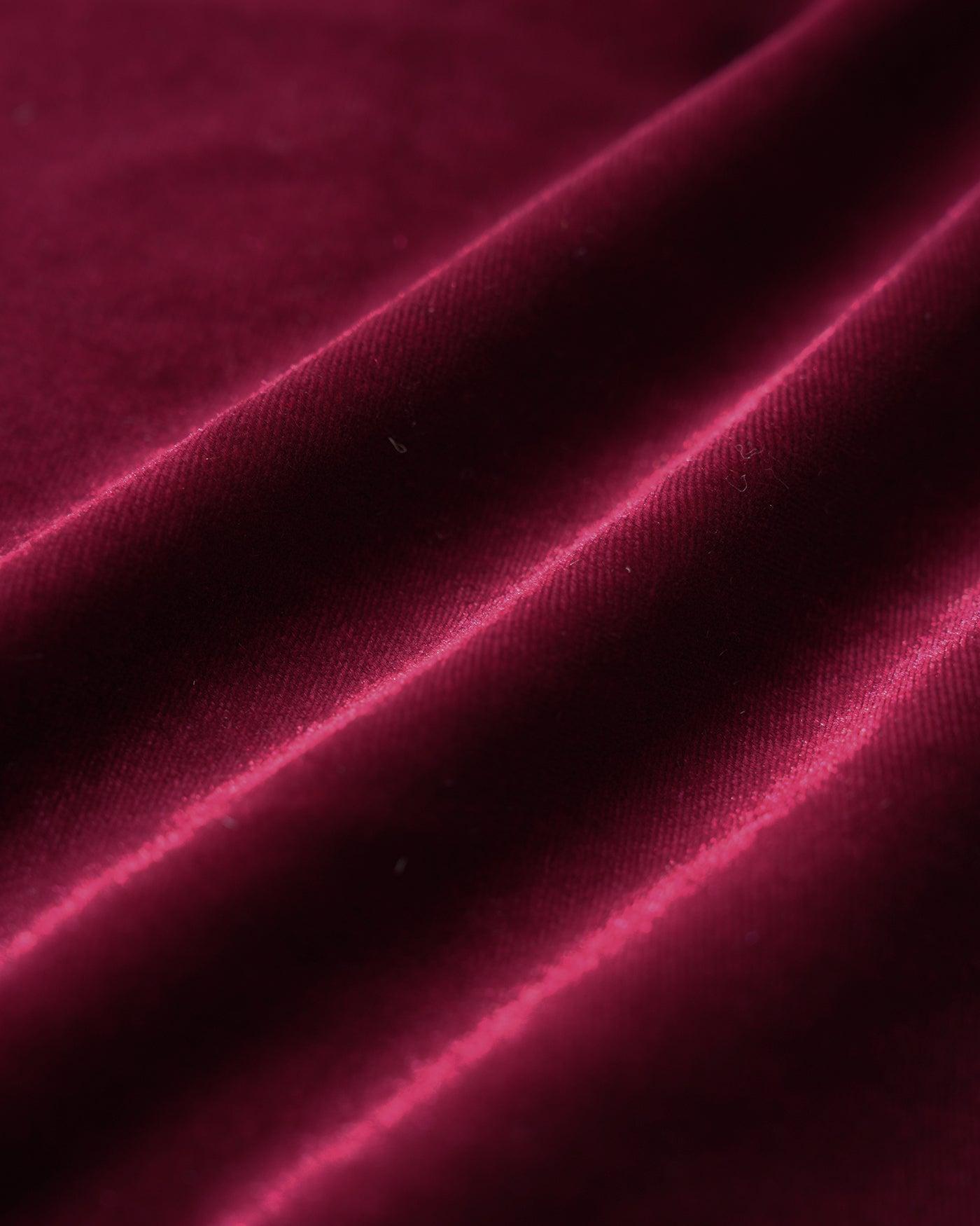 Wine Red Sleeveless Straps Velour Midi Dress Product Image