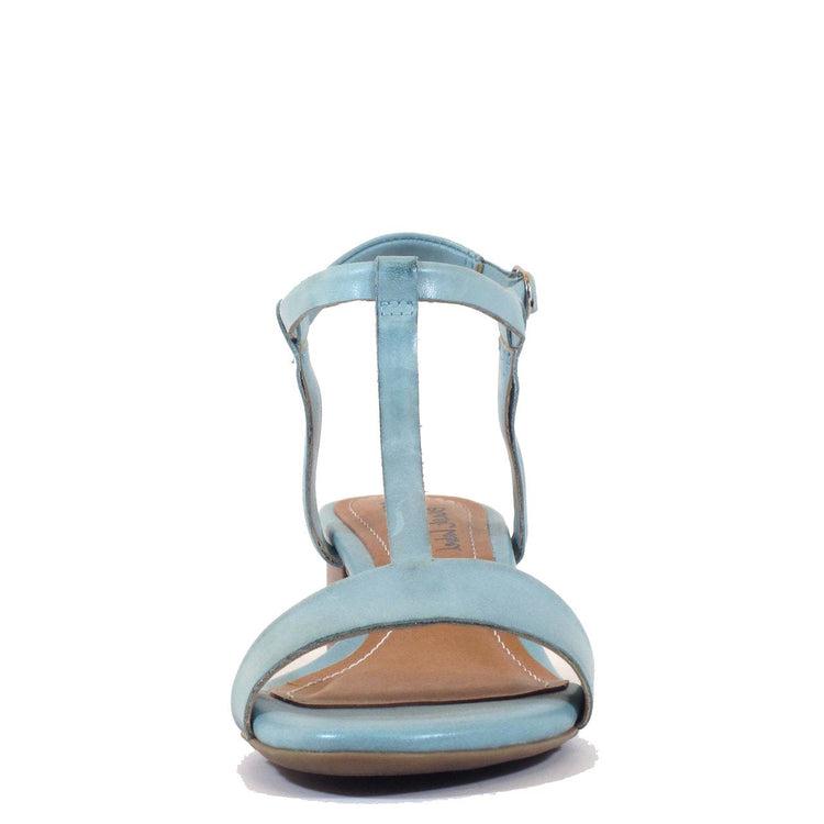 Terri T-Strap Suede Sandals Product Image