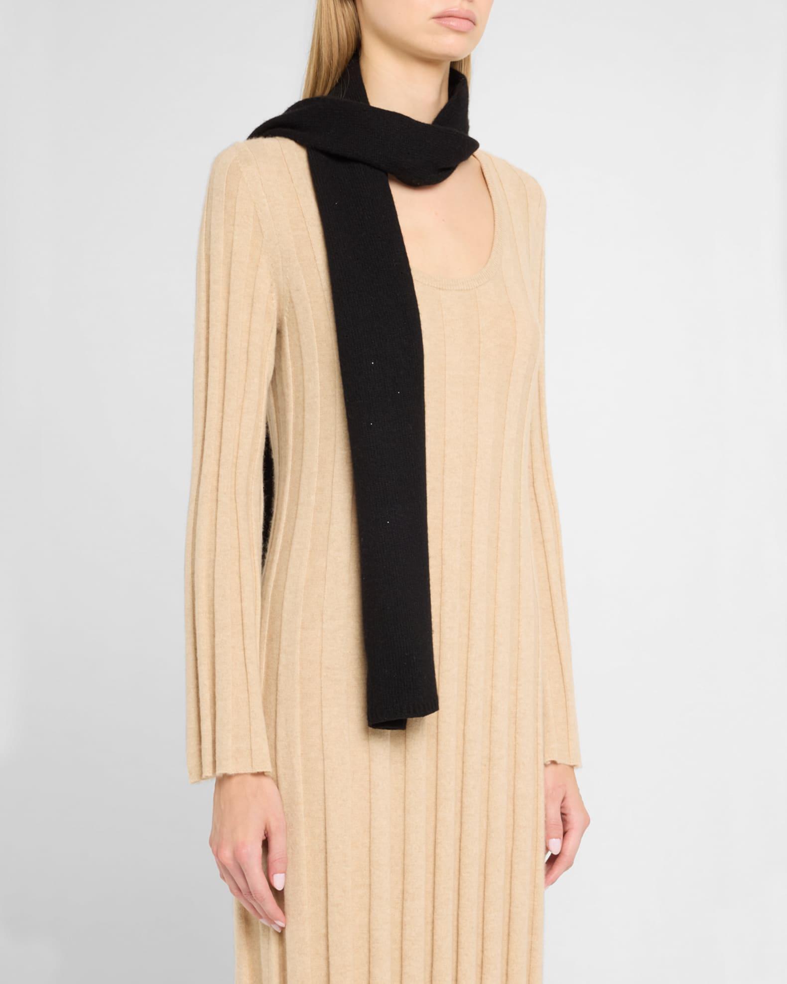 Cashmere Scarf W/ Rolled Trim Product Image