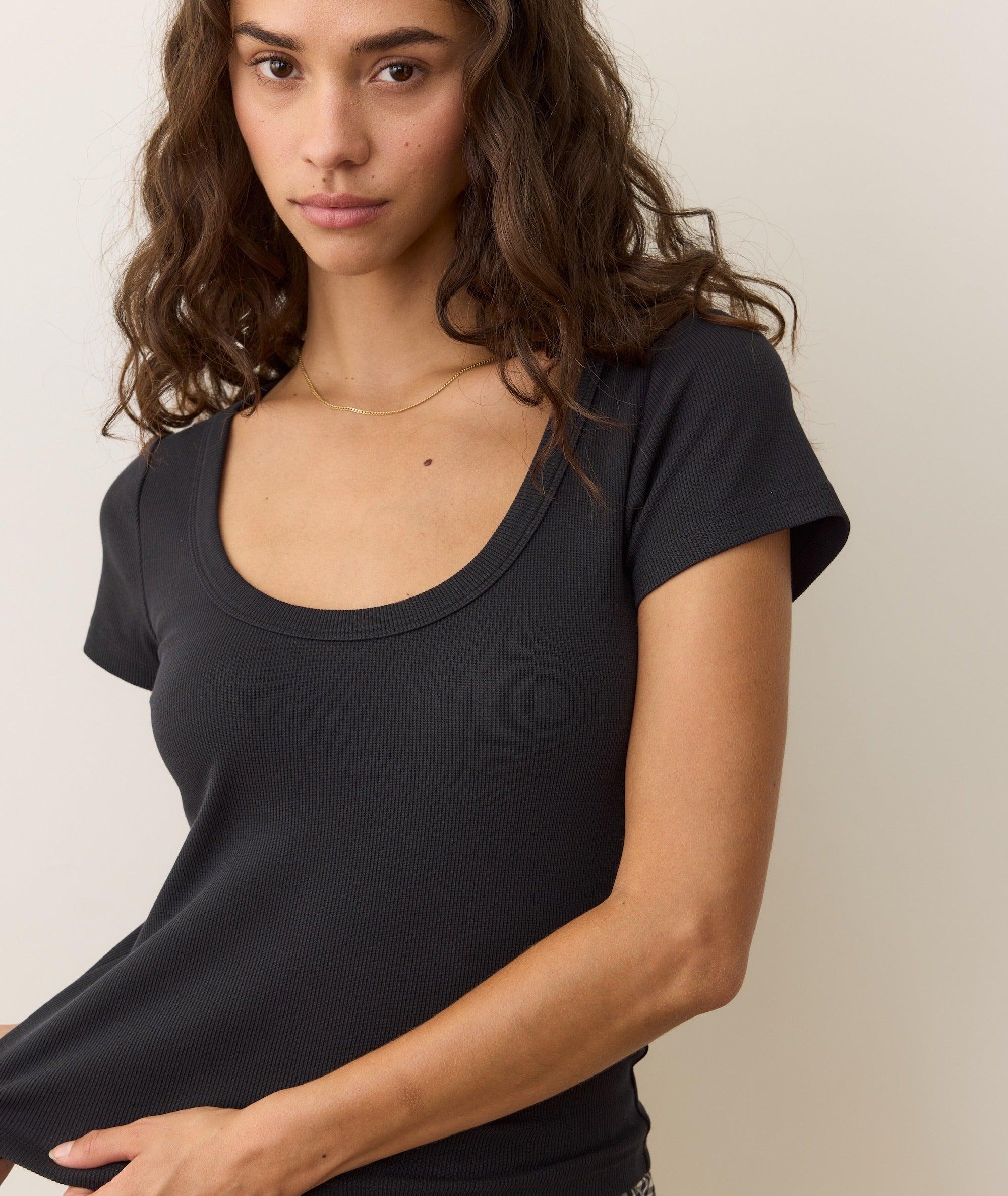 Lexi Rib Sun-In Scoop Tee Product Image