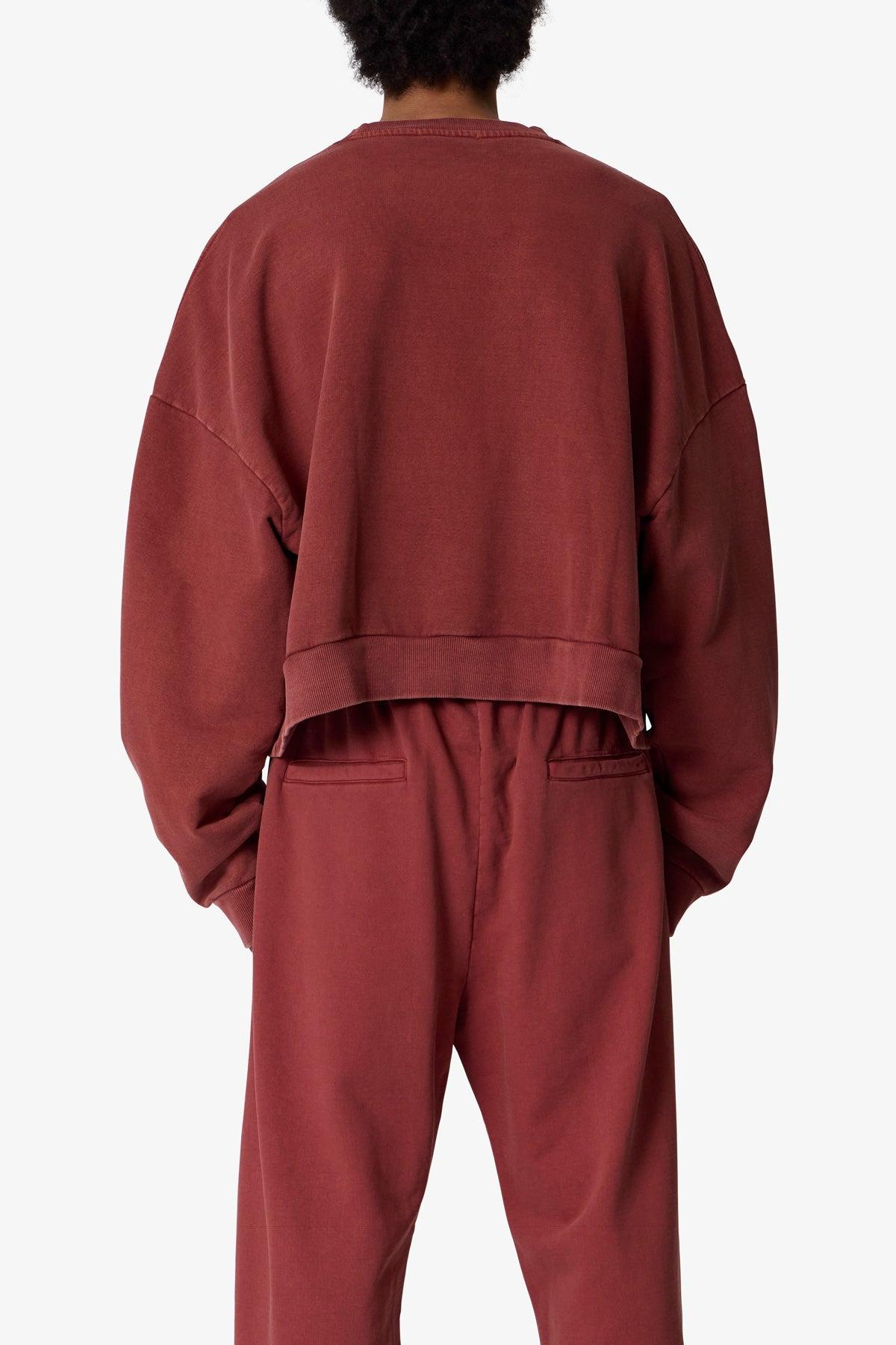 Cropped Crewneck - Rust Product Image