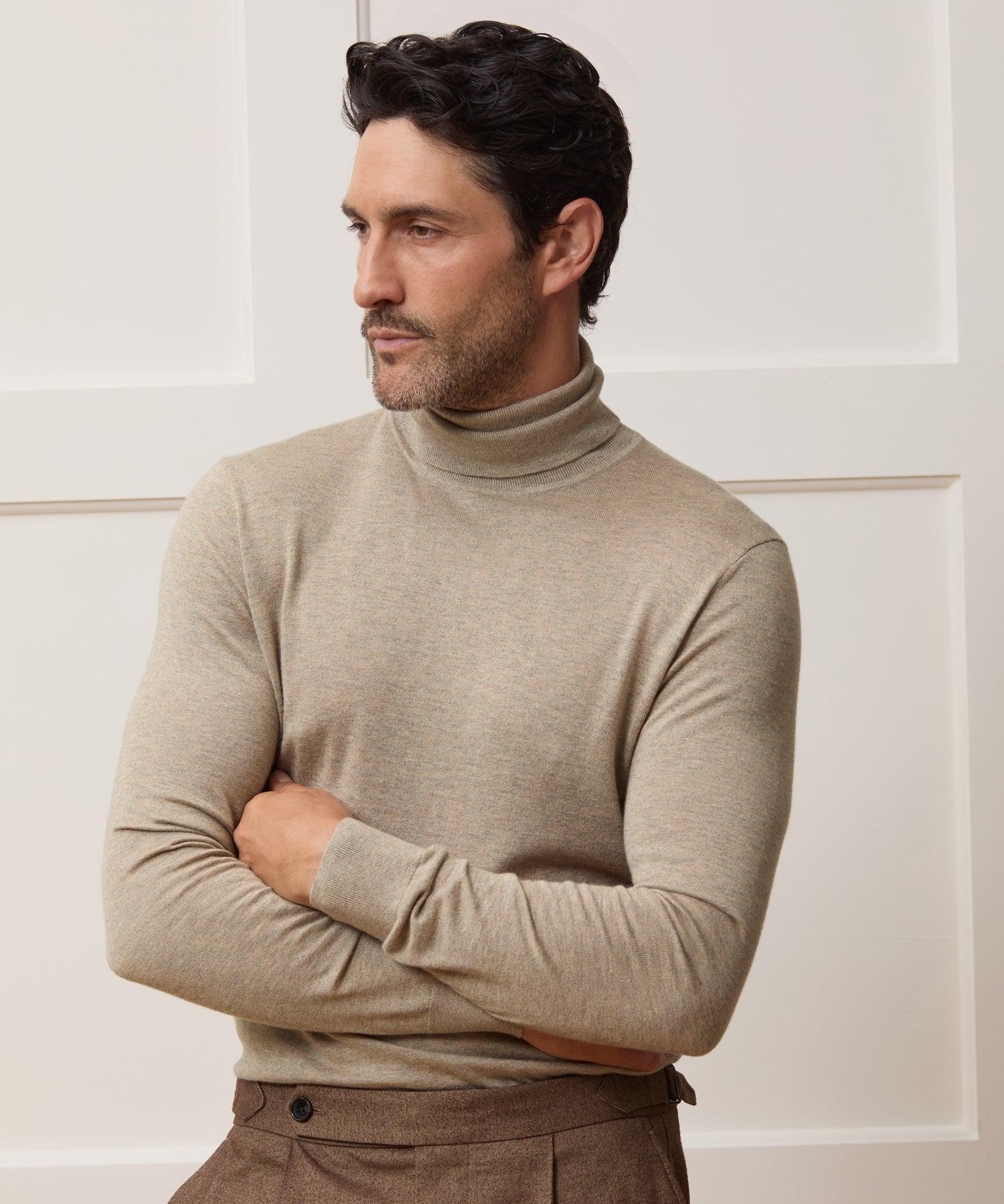 Silk-Cashmere Turtleneck Sweater Product Image
