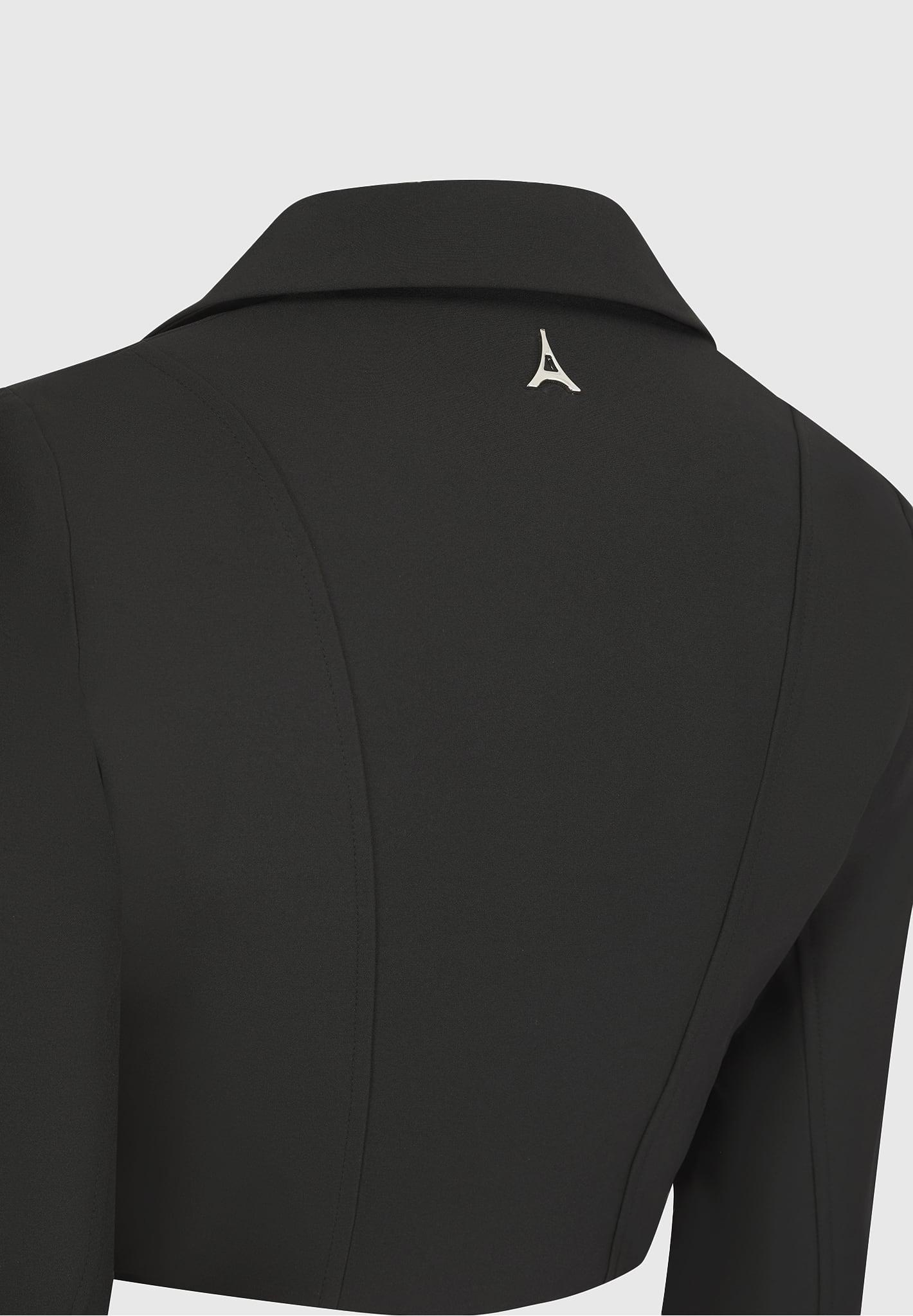 Blazer with Mesh Corset - Black Female Product Image