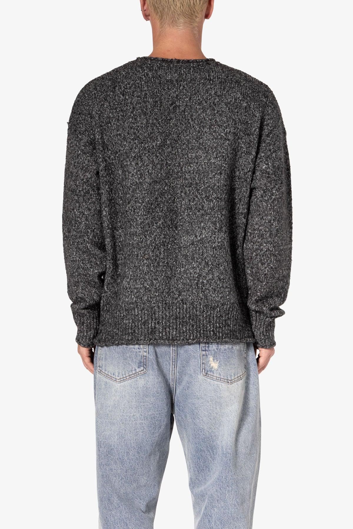 Grain Sweater - Black/Grey Product Image