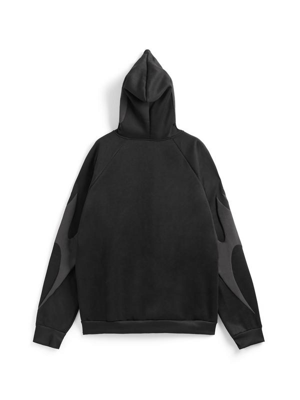 Men's Street Graphic Print Full Zip Oversized Hoodie Product Image