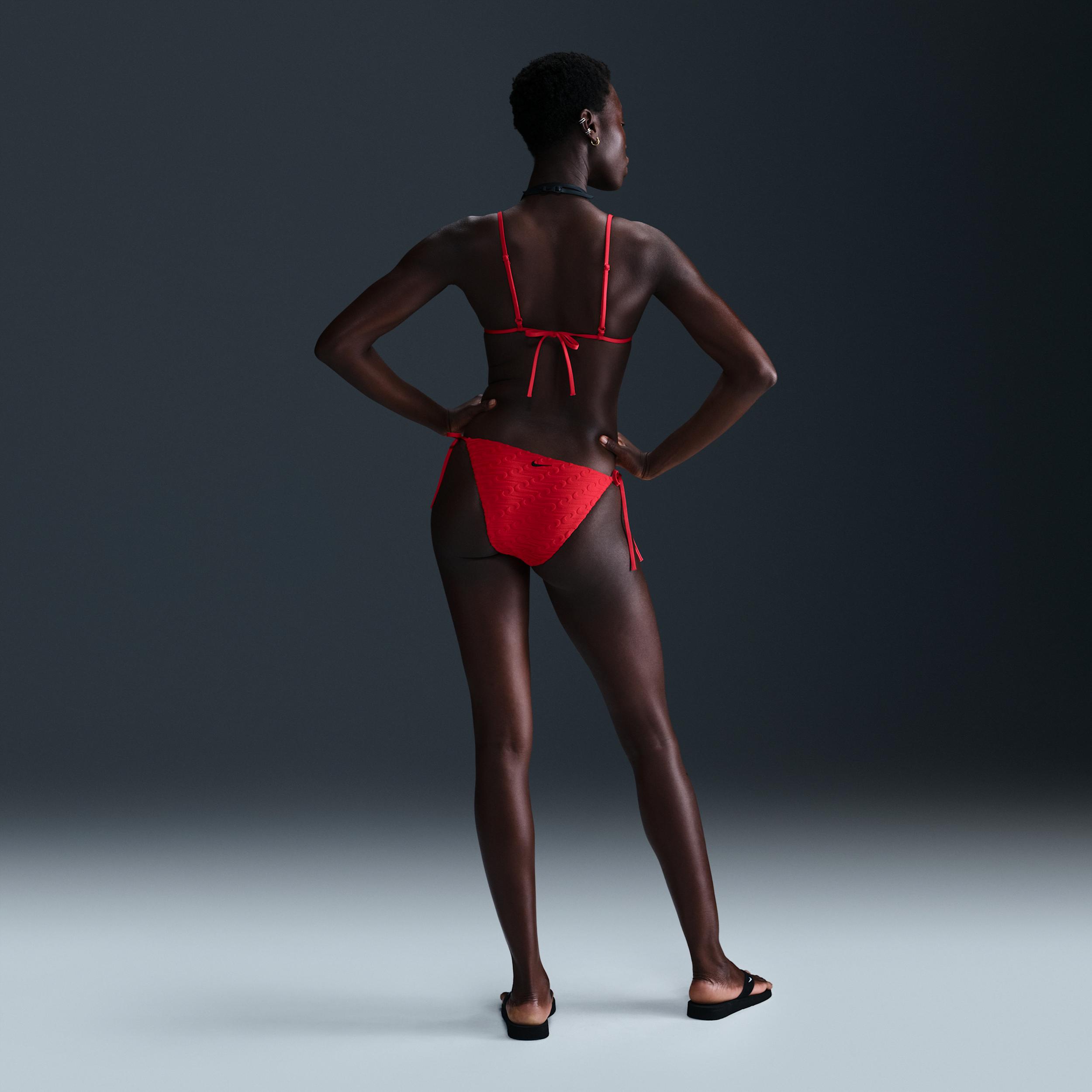 Nike Womens Swim Swoosh Link Terry Triangle Bikini Top | NESSF253-614 Product Image