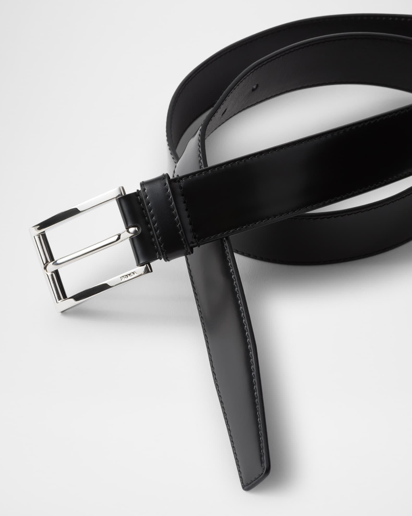 Men's Brushed Leather Belt Product Image