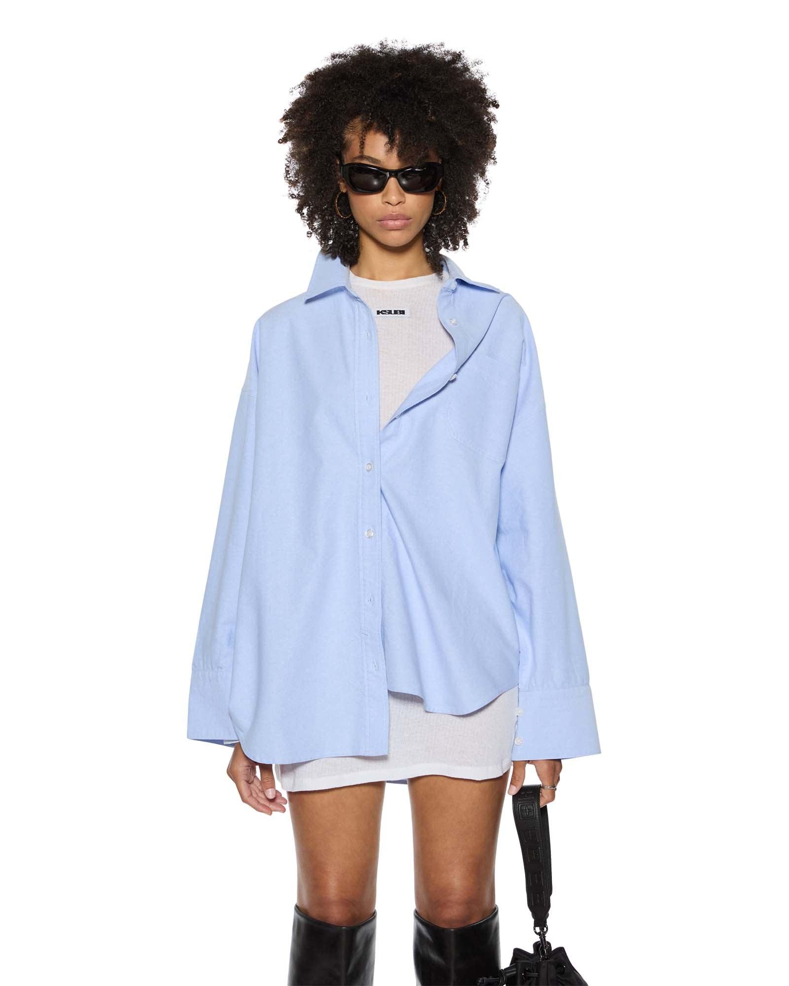 ASTRA LS SHIRT BLUE OXFORD Female Product Image