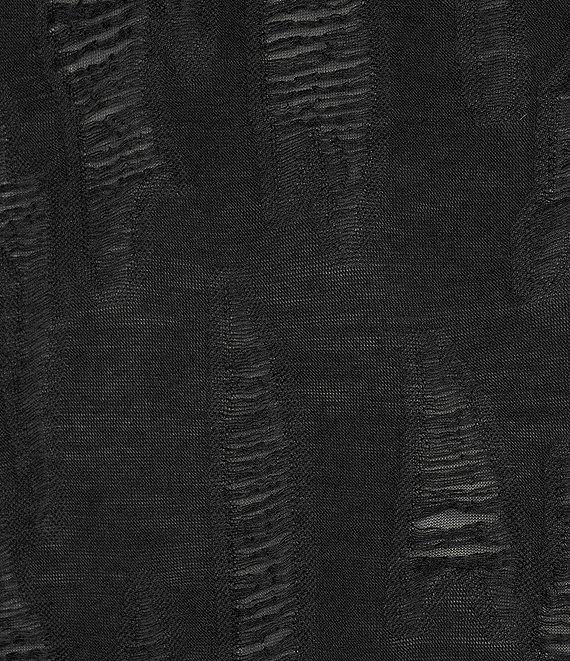 IRO Guillia Distressed Knit Jacquard Mock Neck Long Sleeve Top Product Image