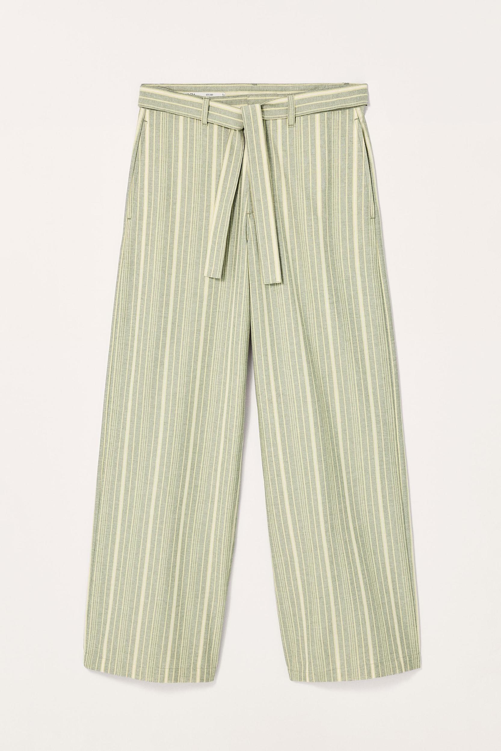 LIMITED EDITION STRIPED WIDE FIT PANTS Product Image