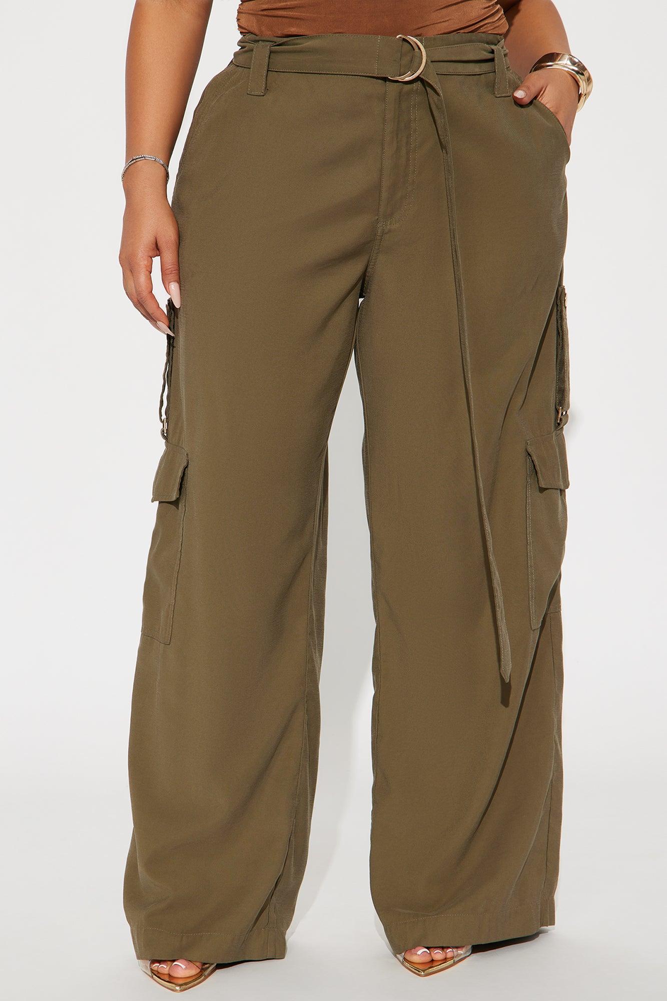 Make You Stay Wide Leg Pant - Olive Product Image