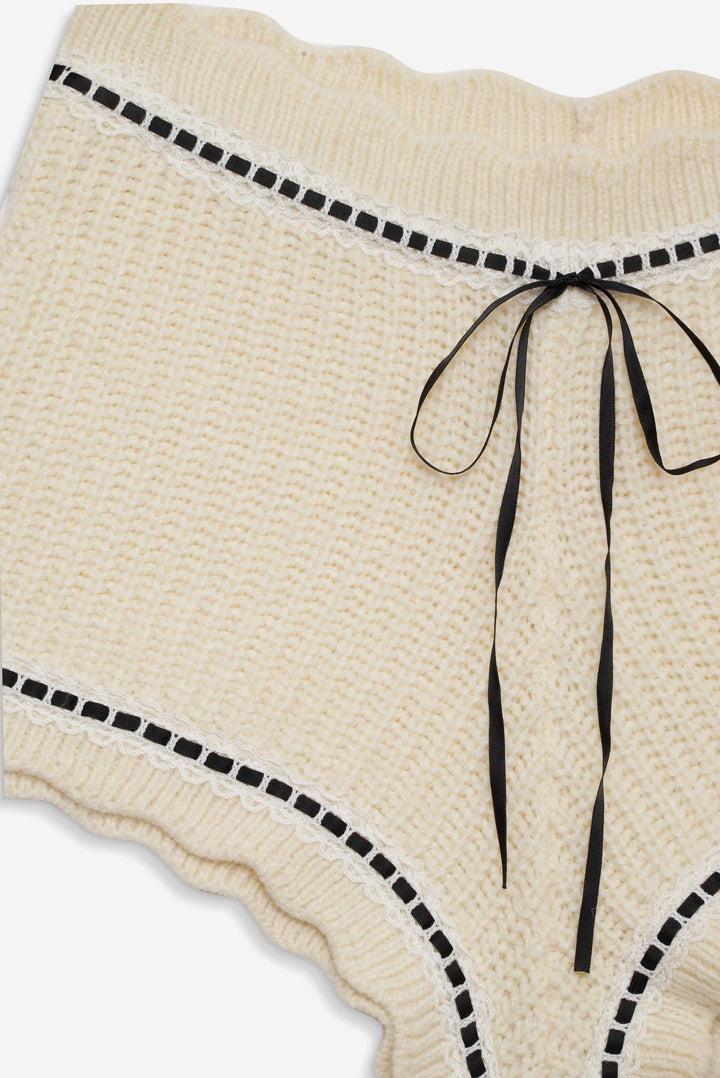 Jeannette Sleep Short — Cream Product Image