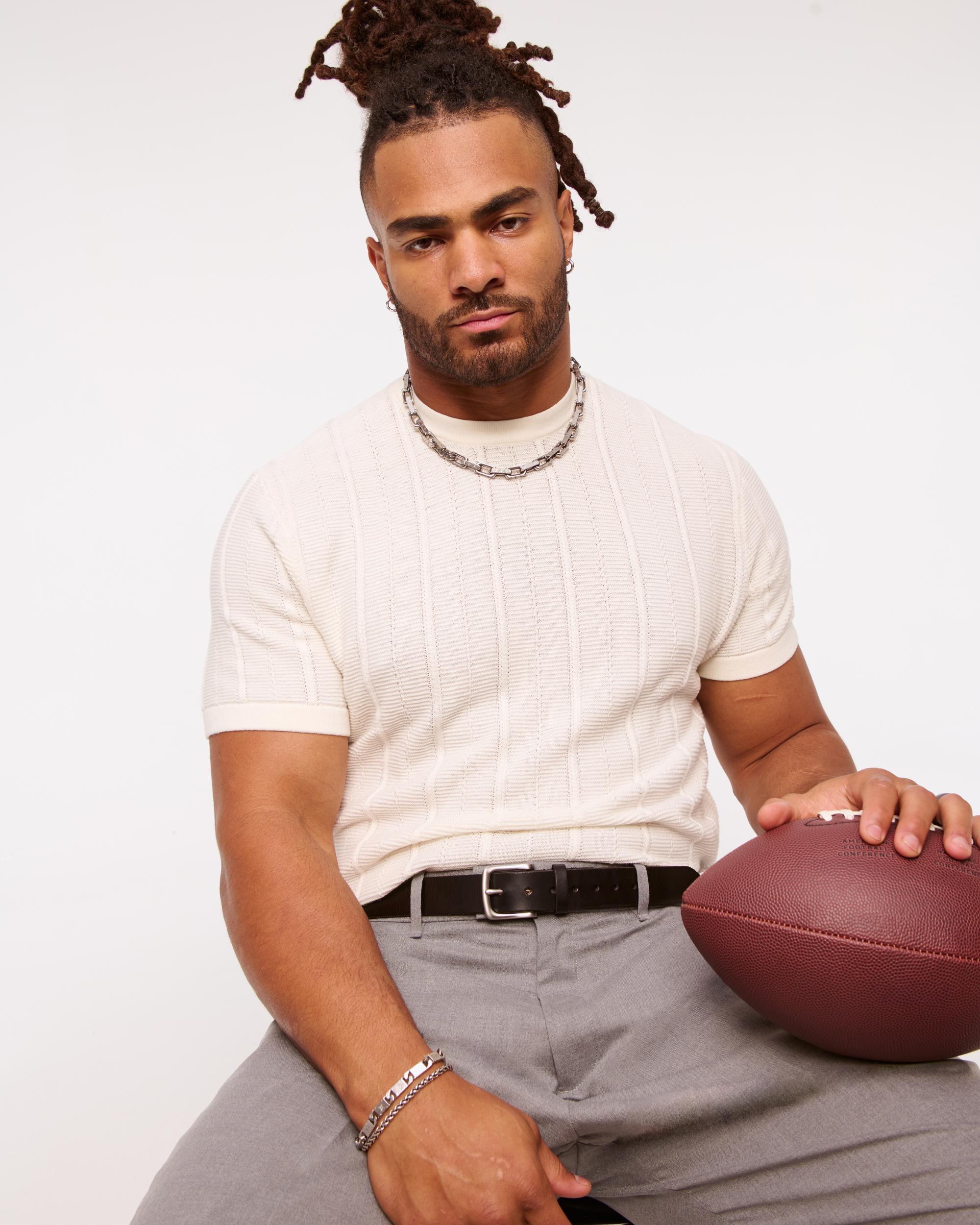 Stitched Sweater Tee Product Image