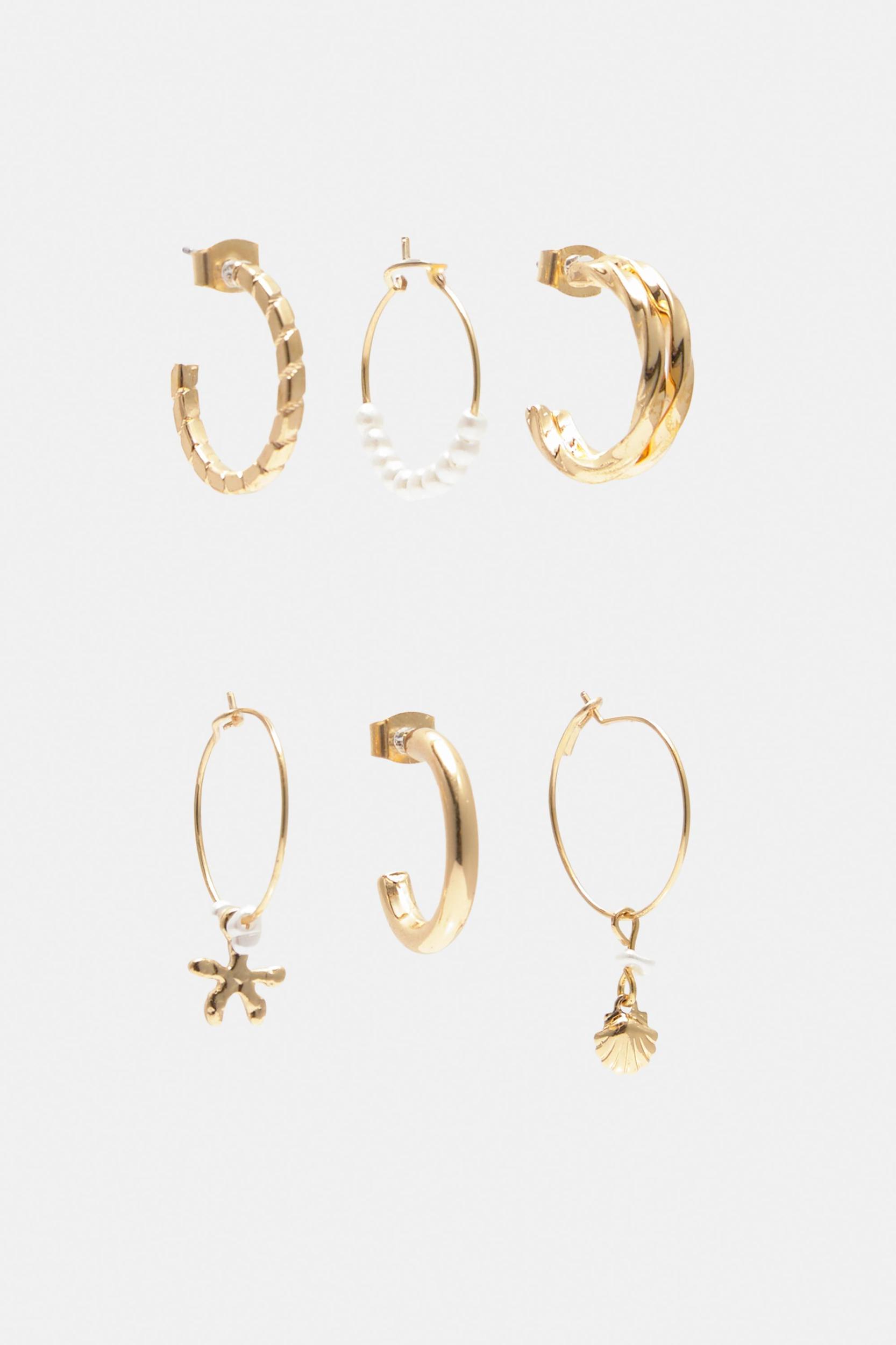 6-pack of seashell earrings Product Image