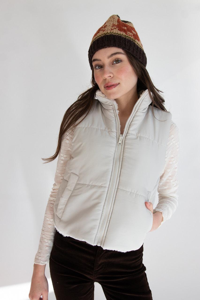 Reversible Sherpa Puffer Vest Product Image
