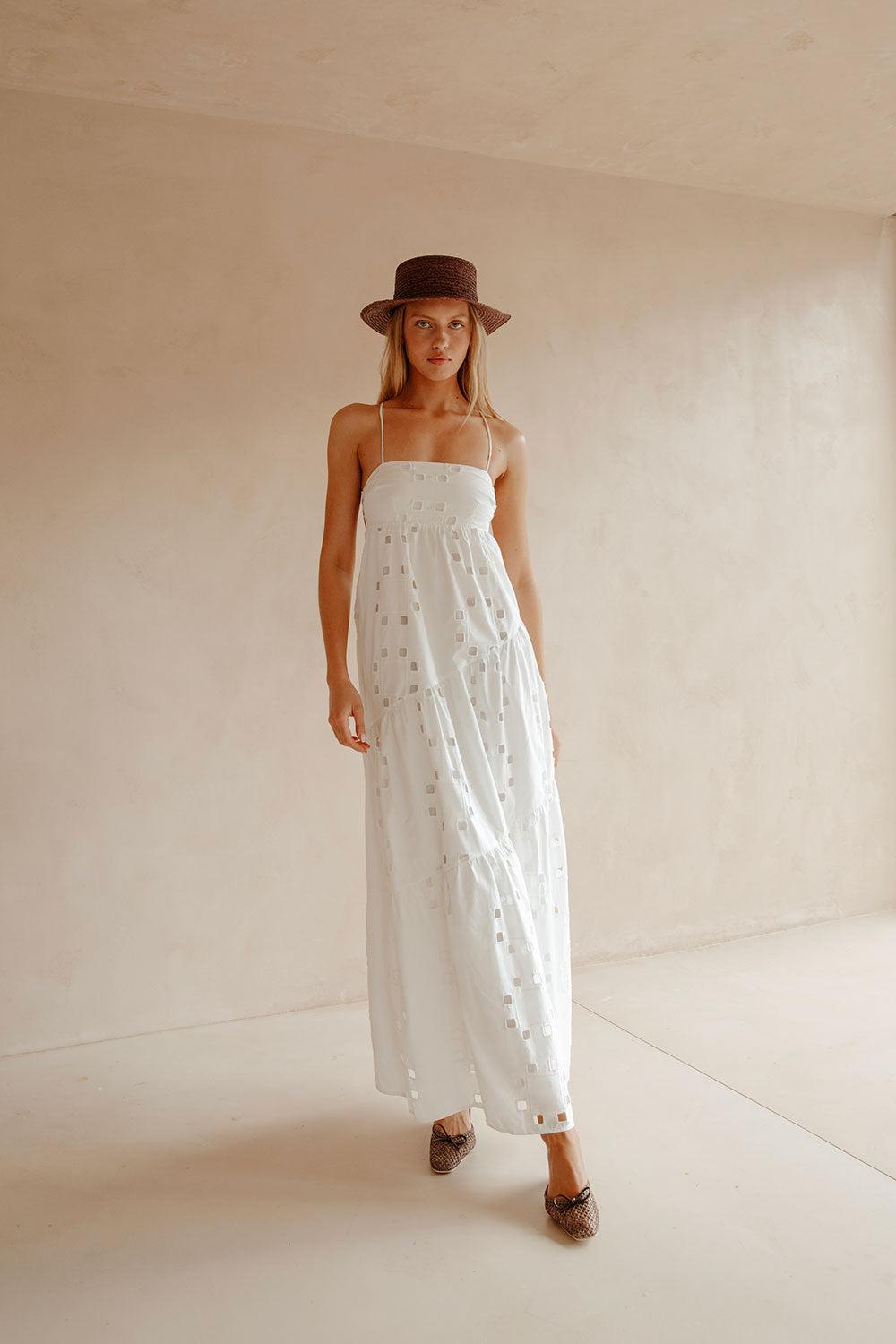 Backless Giselle Dress - Cutwork Product Image