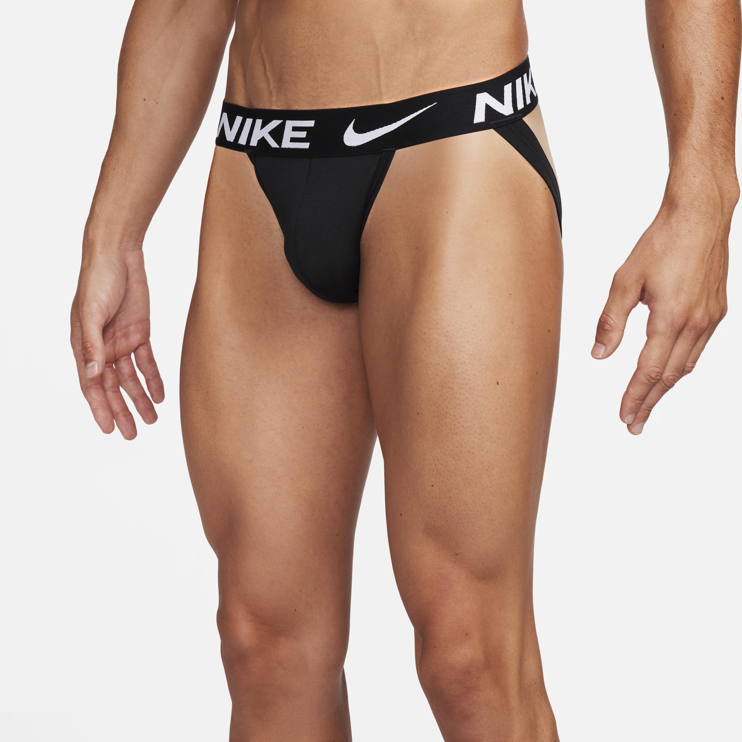 Nike Mens Dri-FIT Essential Micro Jock Straps (3-Pack) | KE1144-001 Product Image