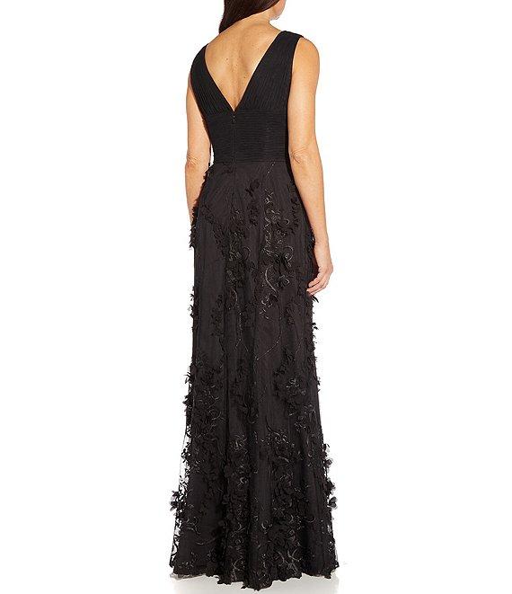 Aidan Mattox V-Neck Sleeveless Front Slit Gown Product Image